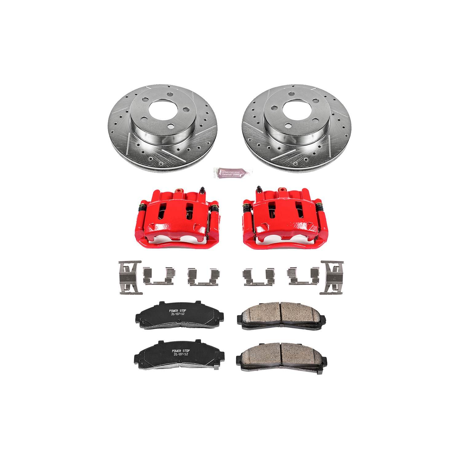 Power Stop 95-01 Ford Explorer Front Z23 Evolution Sport Brake Kit w/Calipers