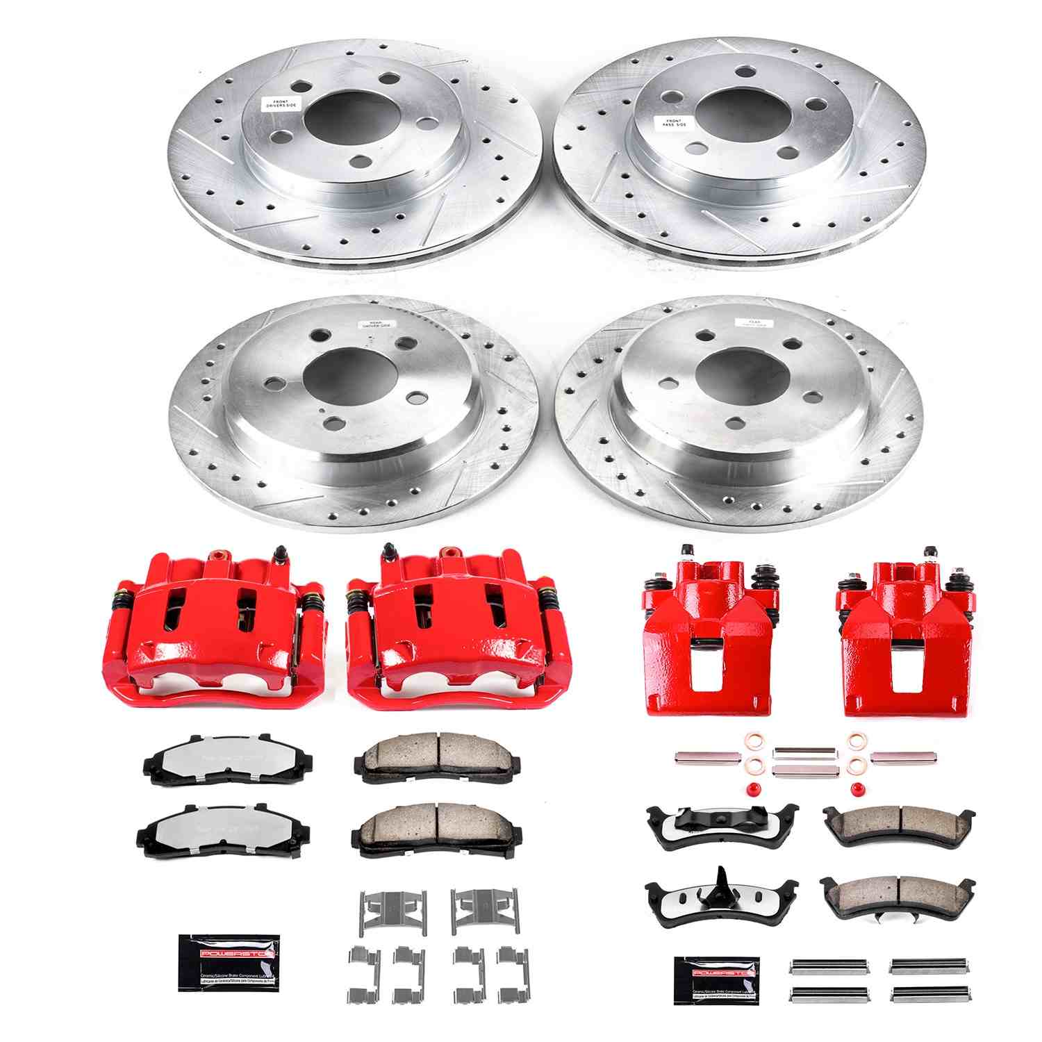 Power Stop 95-01 Ford Explorer Front & Rear Z36 Truck & Tow Brake Kit w/Calipers