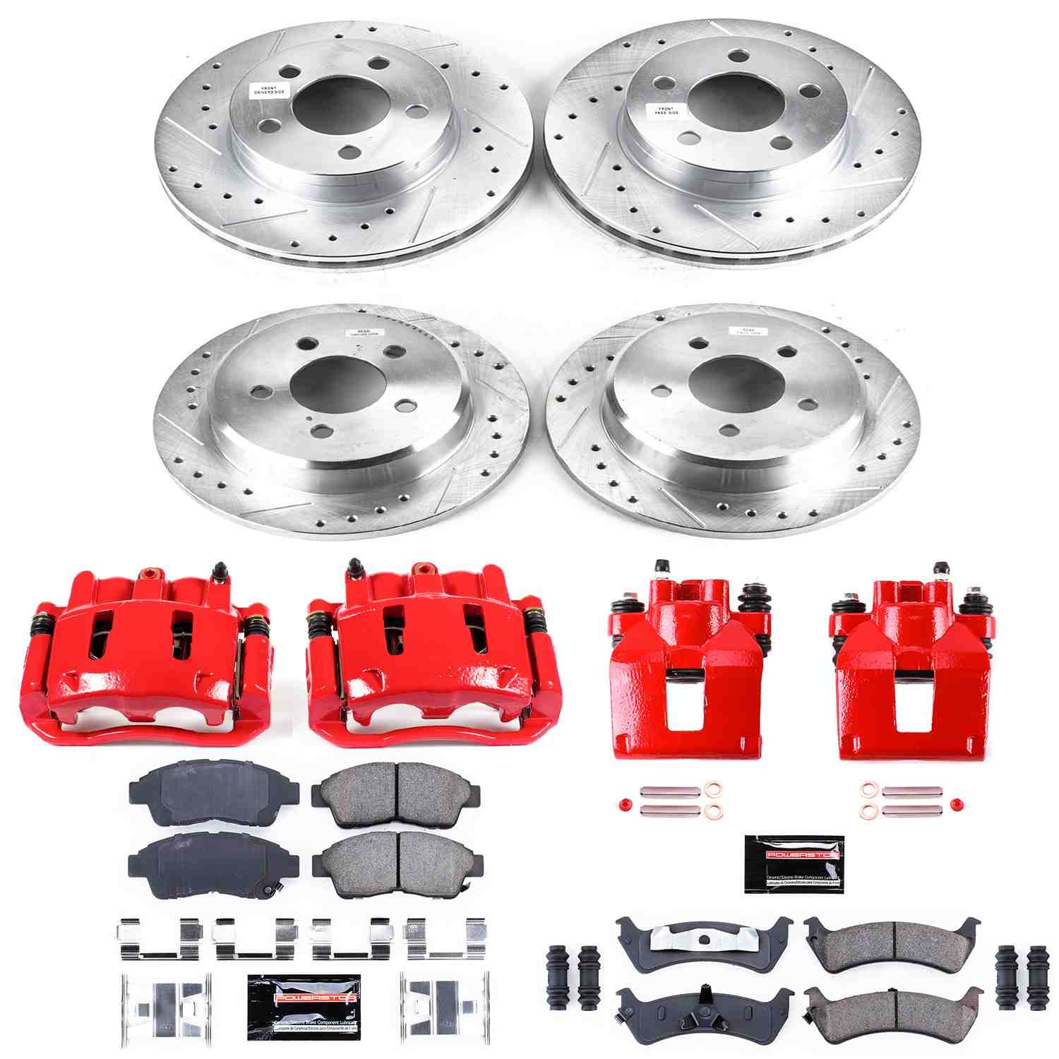 Power Stop 95-01 Ford Explorer Front & Rear Z23 Evolution Sport Brake Kit w/Calipers