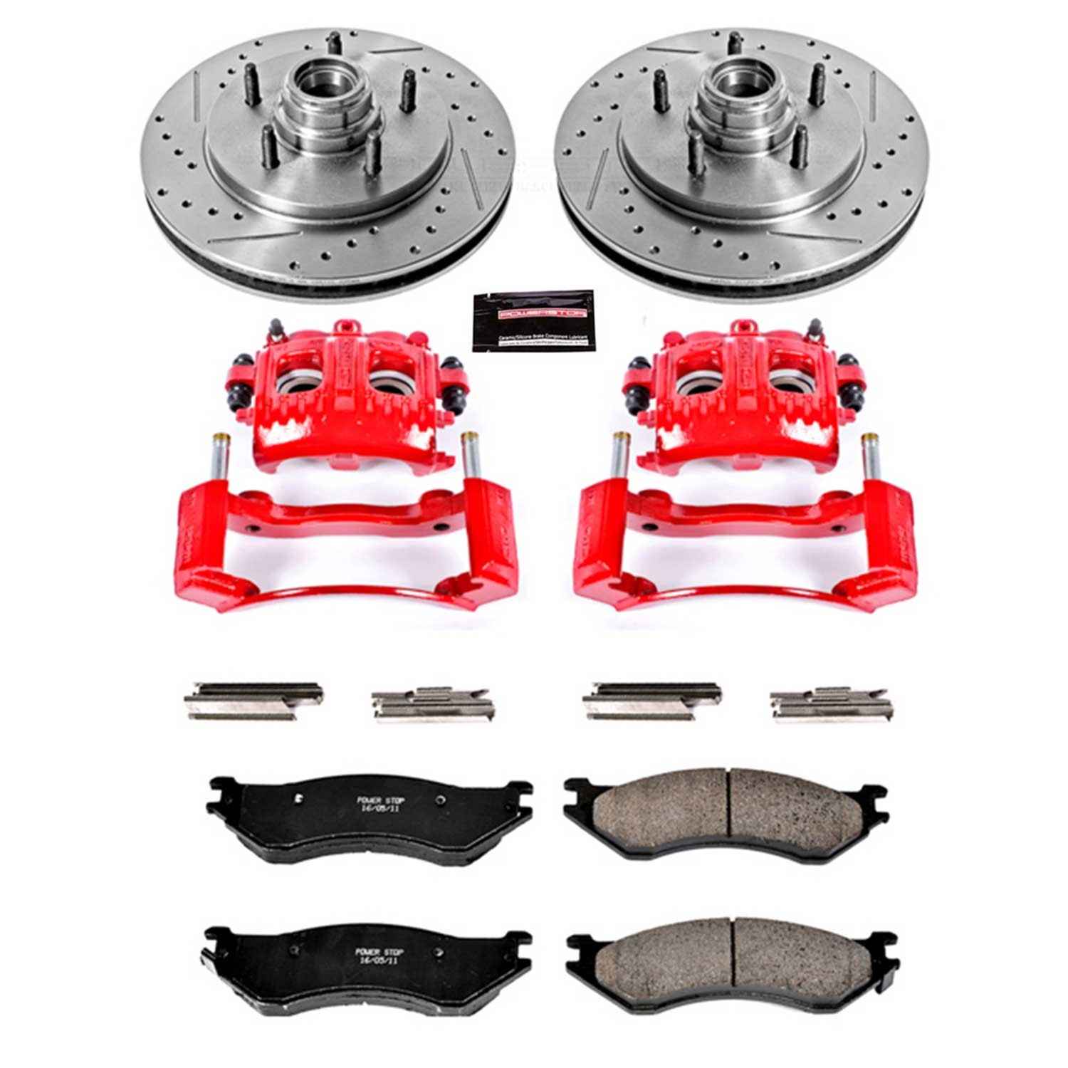 Power Stop 97-00 Ford Expedition Front Z23 Evolution Sport Brake Kit w/Calipers