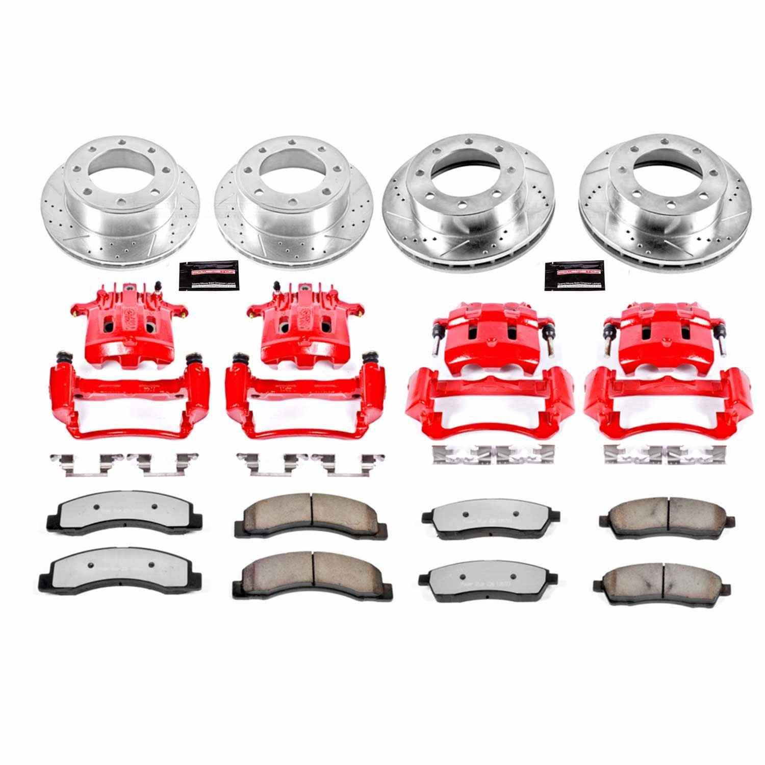 Power Stop 1999 Ford F-250 Super Duty Front & Rear Z36 Truck & Tow Kit w/Calipers