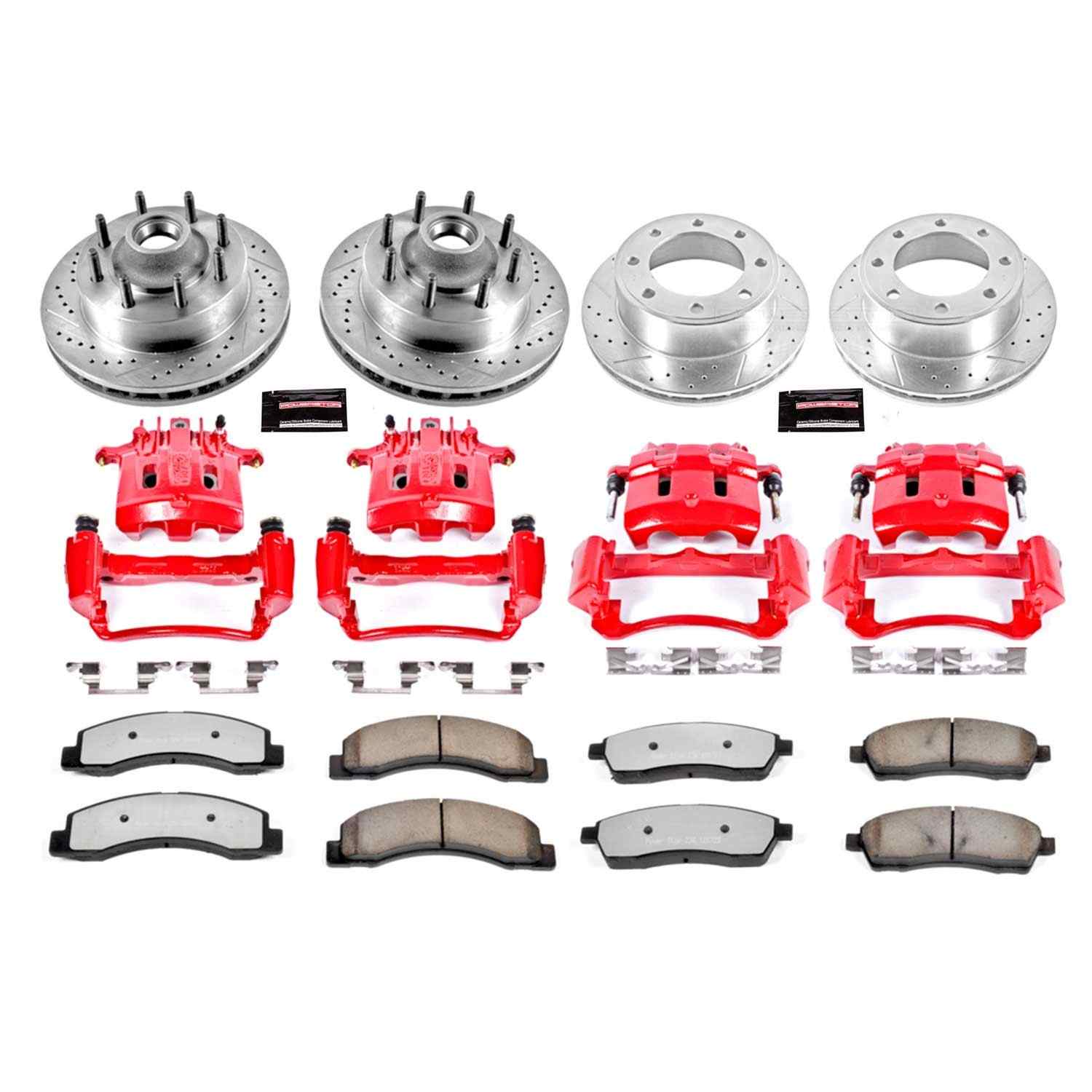 Power Stop 99-00 Ford F-250 Super Duty Front & Rear Z36 Truck & Tow Kit w/Calipers