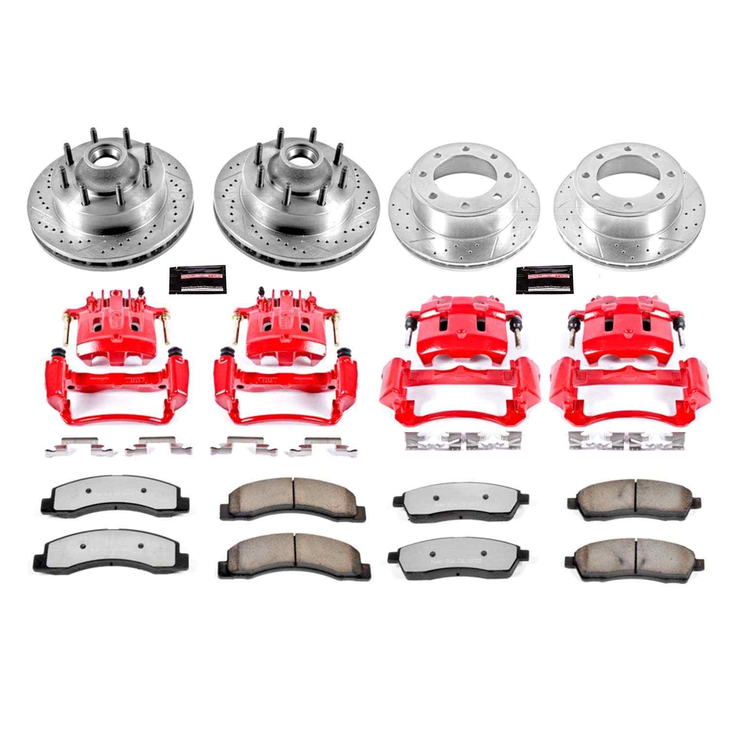 Power Stop 00-01 Ford F-250 Super Duty Front & Rear Z36 Truck & Tow Kit w/Calipers