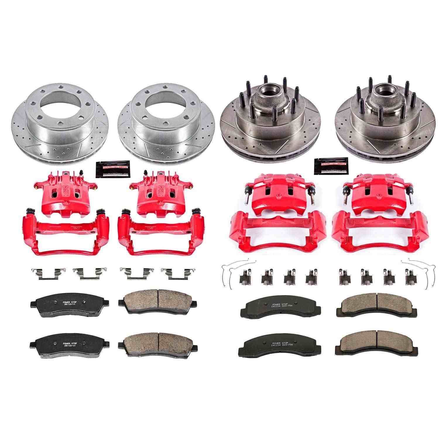 Power Stop 2000 Ford Excursion Front & Rear Z23 Evolution Kit w/Calipers