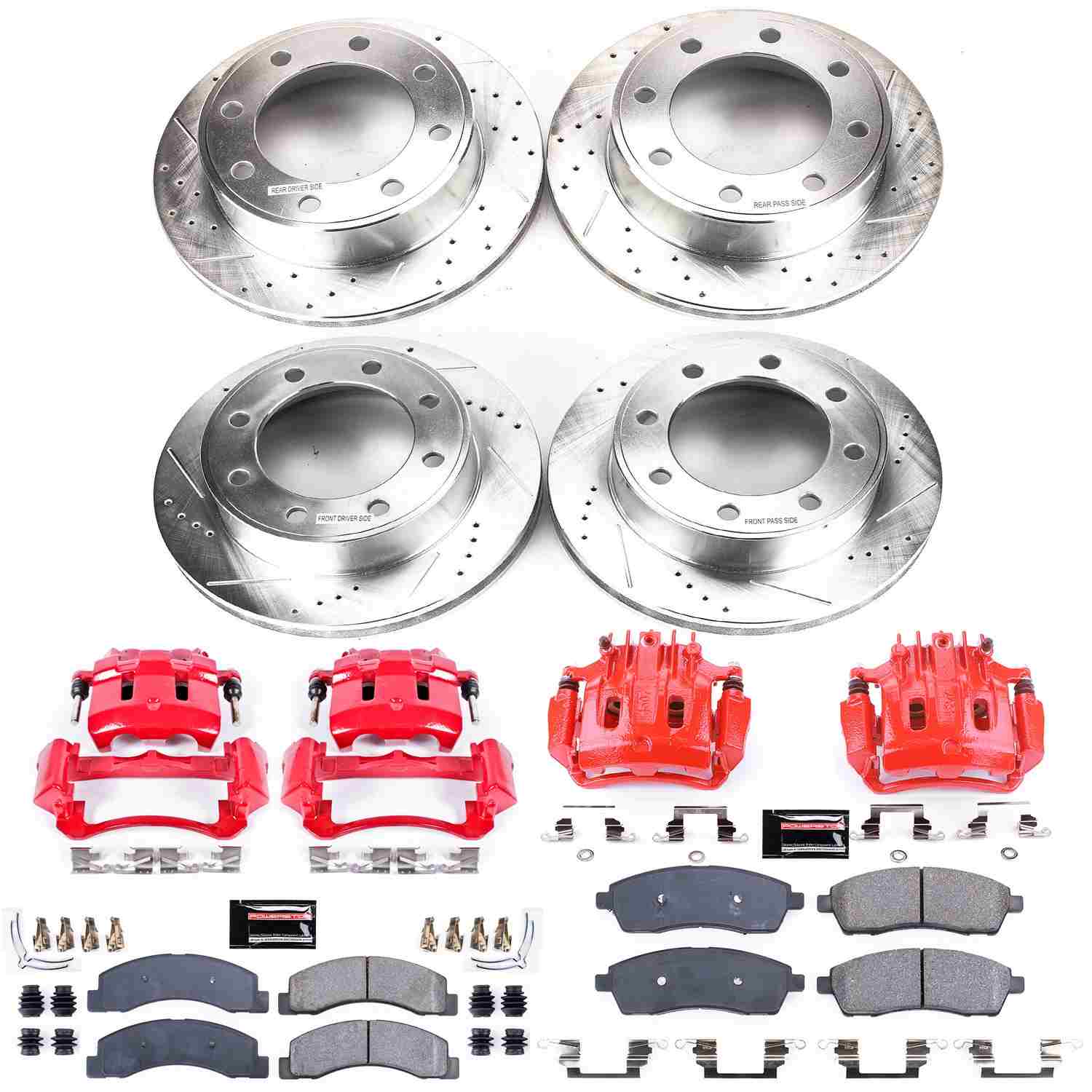 Power Stop 00-05 Ford Excursion Front & Rear Z23 Evolution Sport Brake Kit w/Calipers