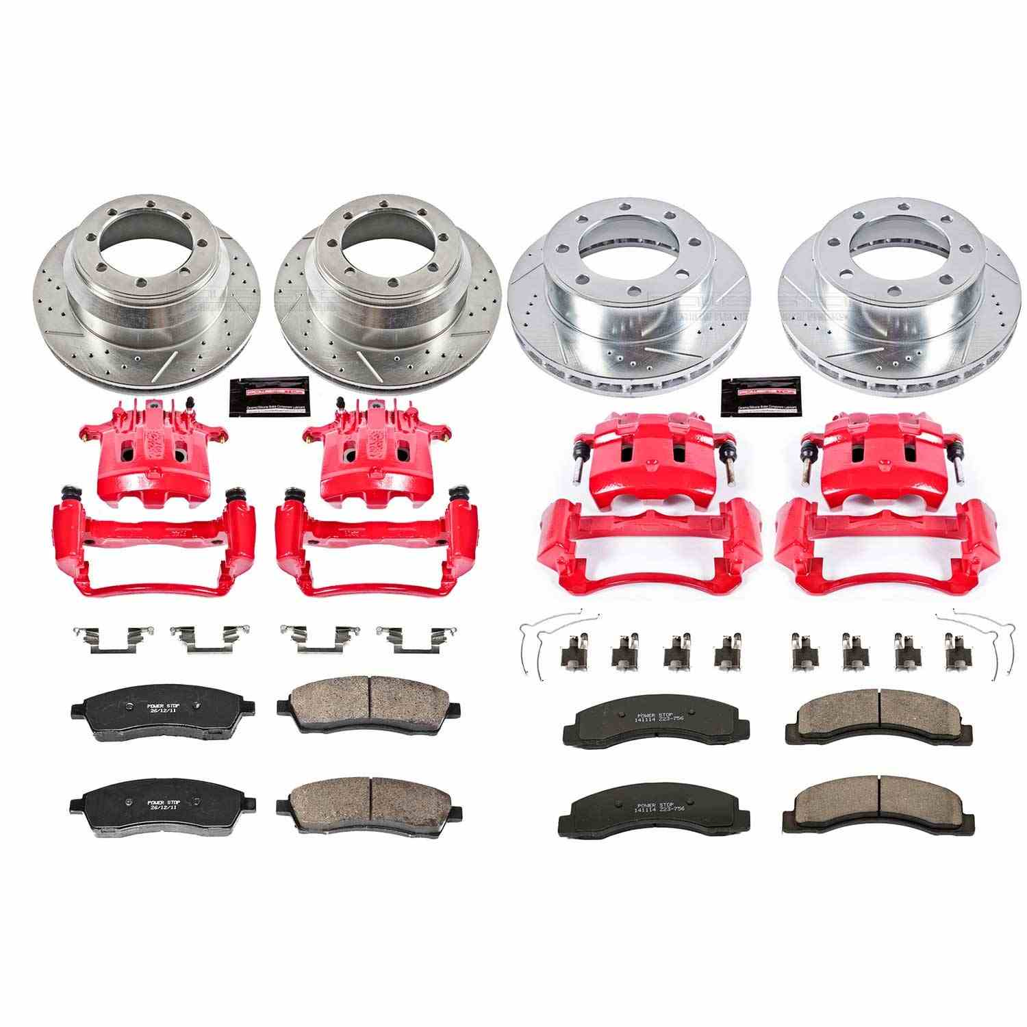 Power Stop 99-00 Ford F-350 Super Duty Front & Rear Z23 Evolution Sport Brake Kit w/Calipers