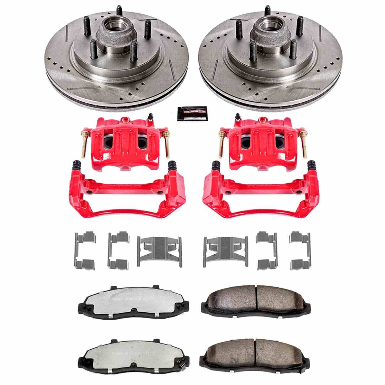 Power Stop 2003 Ford F-150 Front Z36 Truck & Tow Kit w/Cals
