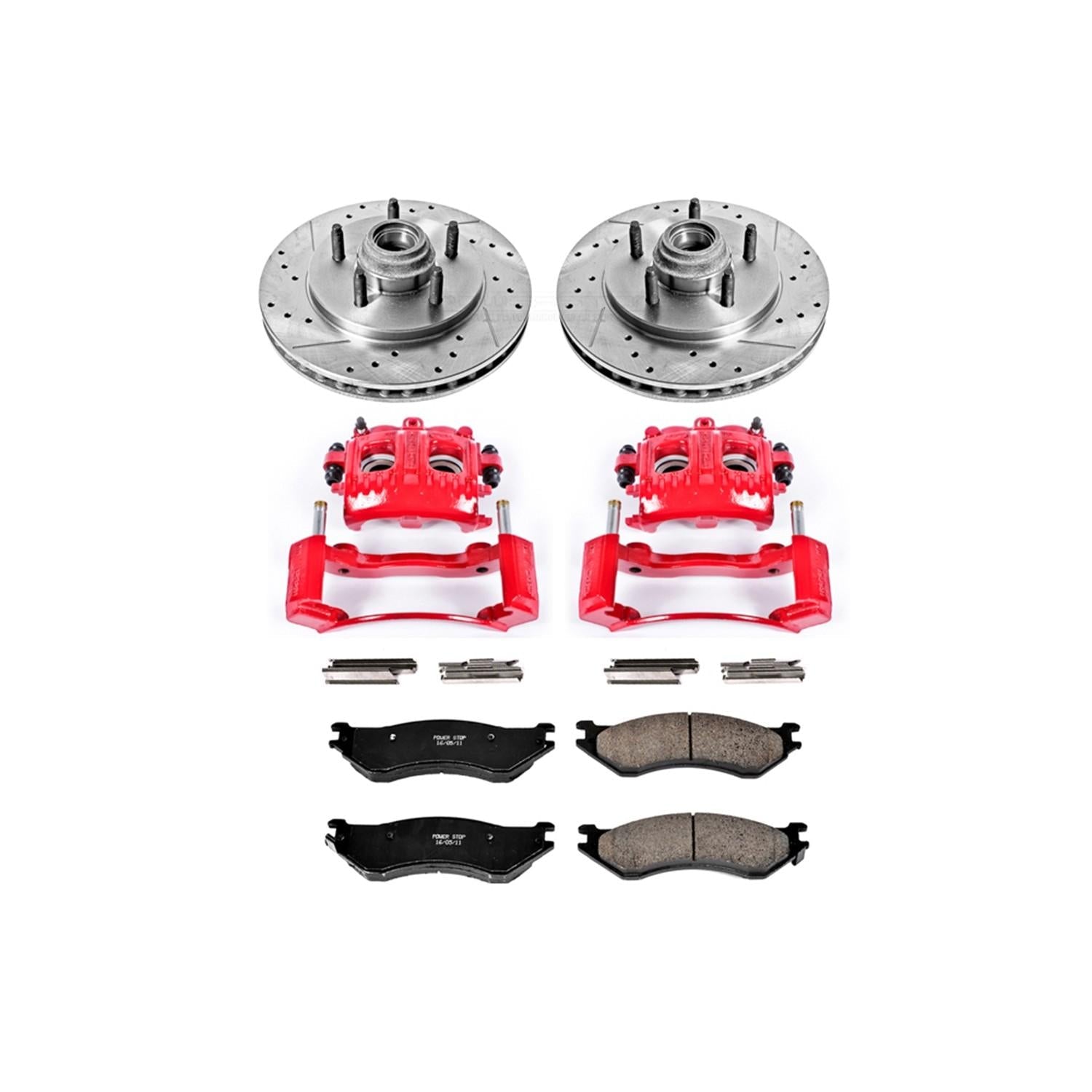 Power Stop 00-02 Ford Expedition Front Z23 Evolution Sport Brake Kit w/Calipers