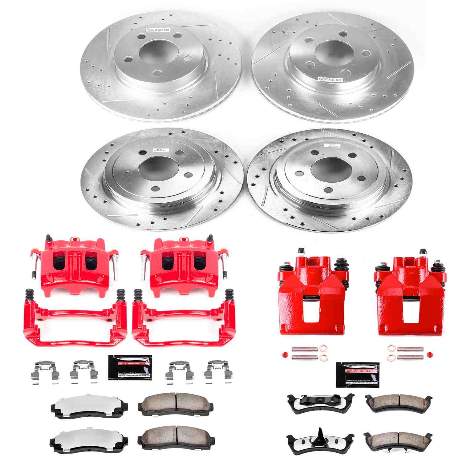 Power Stop 2003 Ford Explorer Sport Front & Rear Z36 Truck & Tow Brake Kit w/Calipers