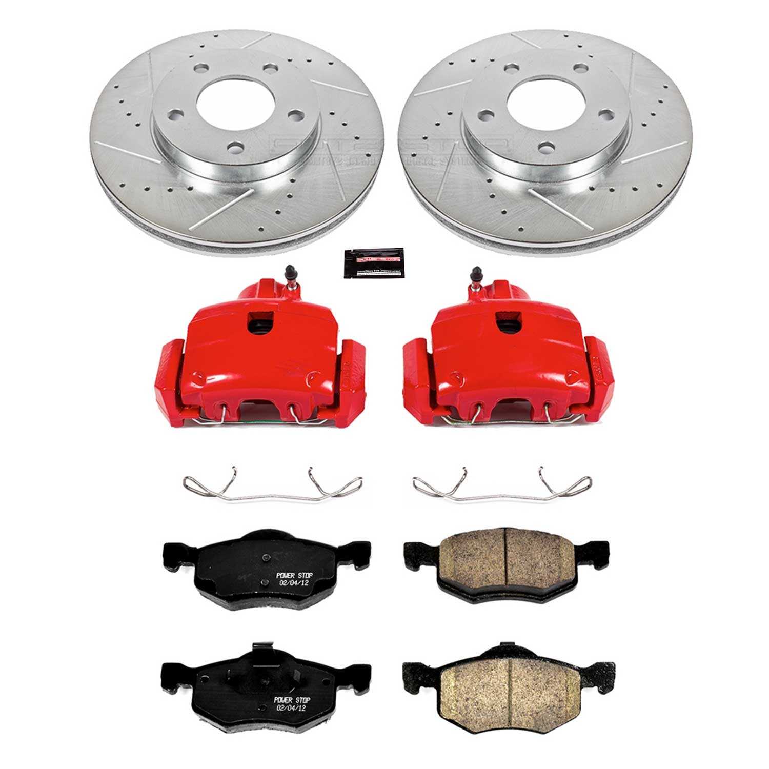 Power Stop 01-07 Ford Escape Front Z23 Evolution Sport Brake Kit w/Calipers