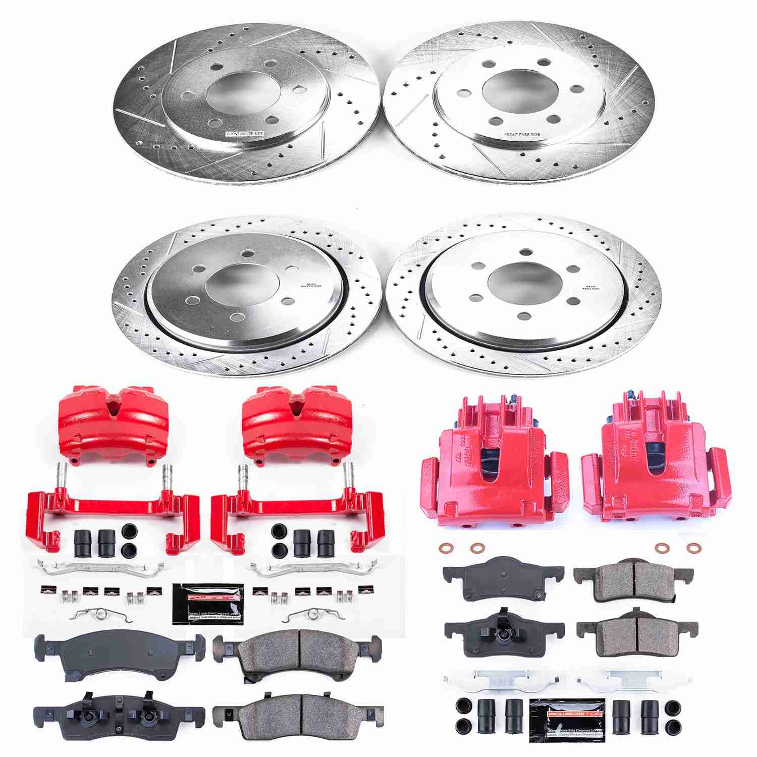 Power Stop 02-06 Ford Expedition Front & Rear Z23 Evolution Sport Brake Kit w/Calipers