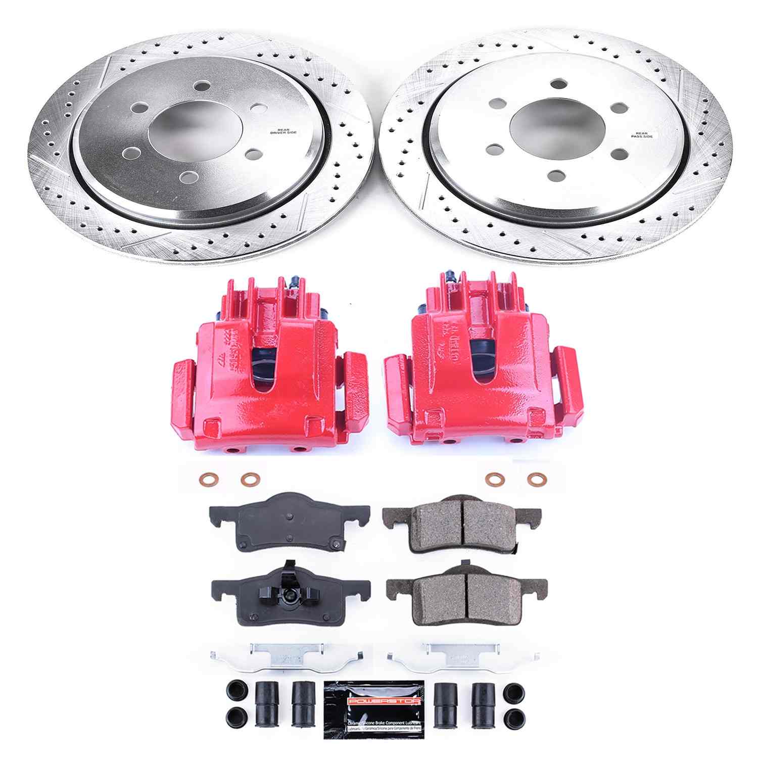 Power Stop 02-06 Ford Expedition Rear Z23 Evolution Sport Brake Kit w/Calipers