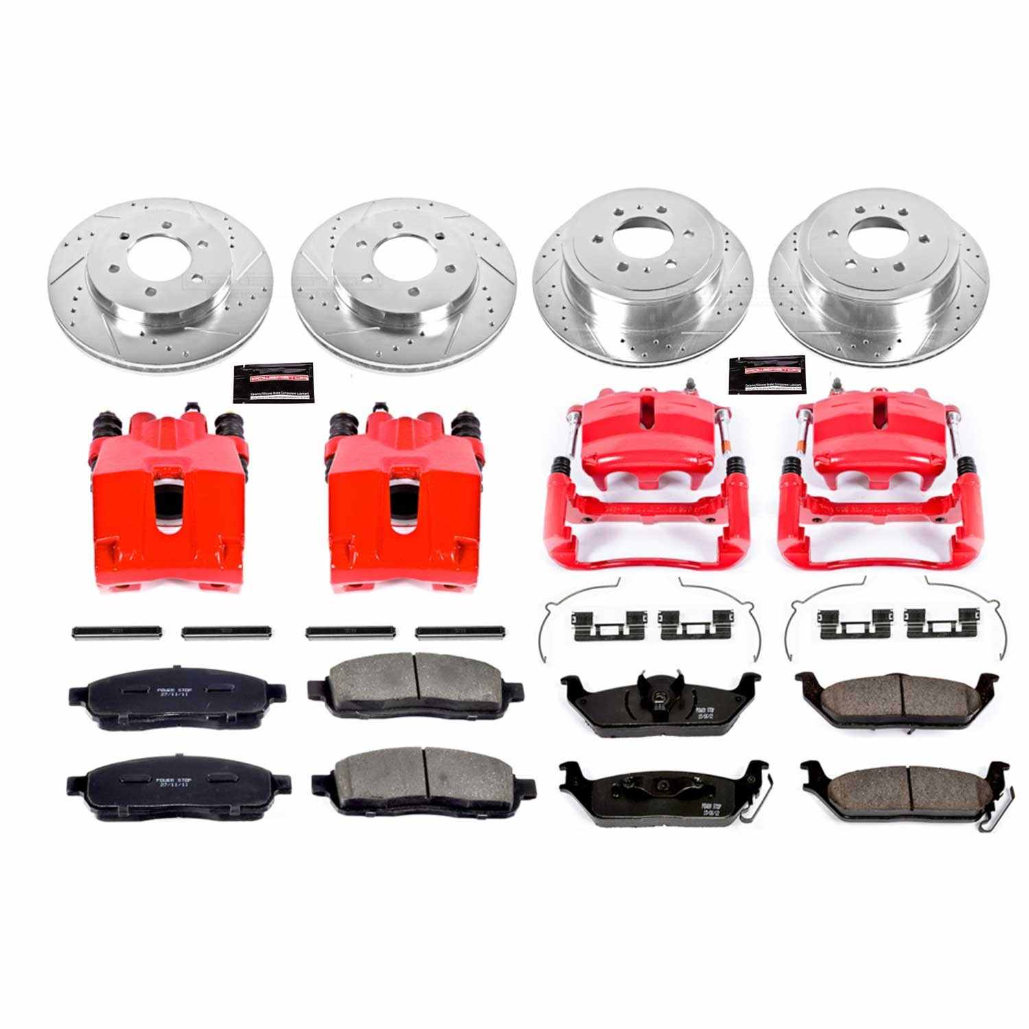 Power Stop 2004 Ford F-150 Front & Rear Z23 Evolution Sport Brake Kit w/Calipers