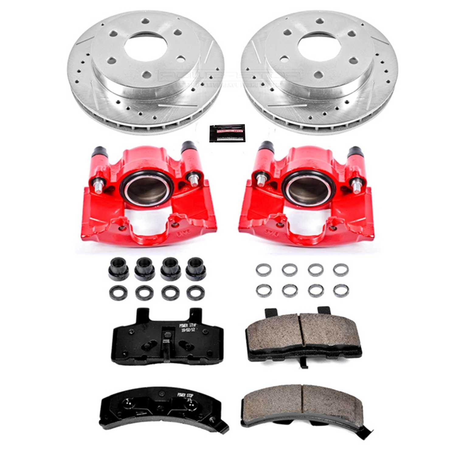 Power Stop 99-00 Cadillac Escalade Front Z23 Evolution Sport Brake Kit w/Calipers