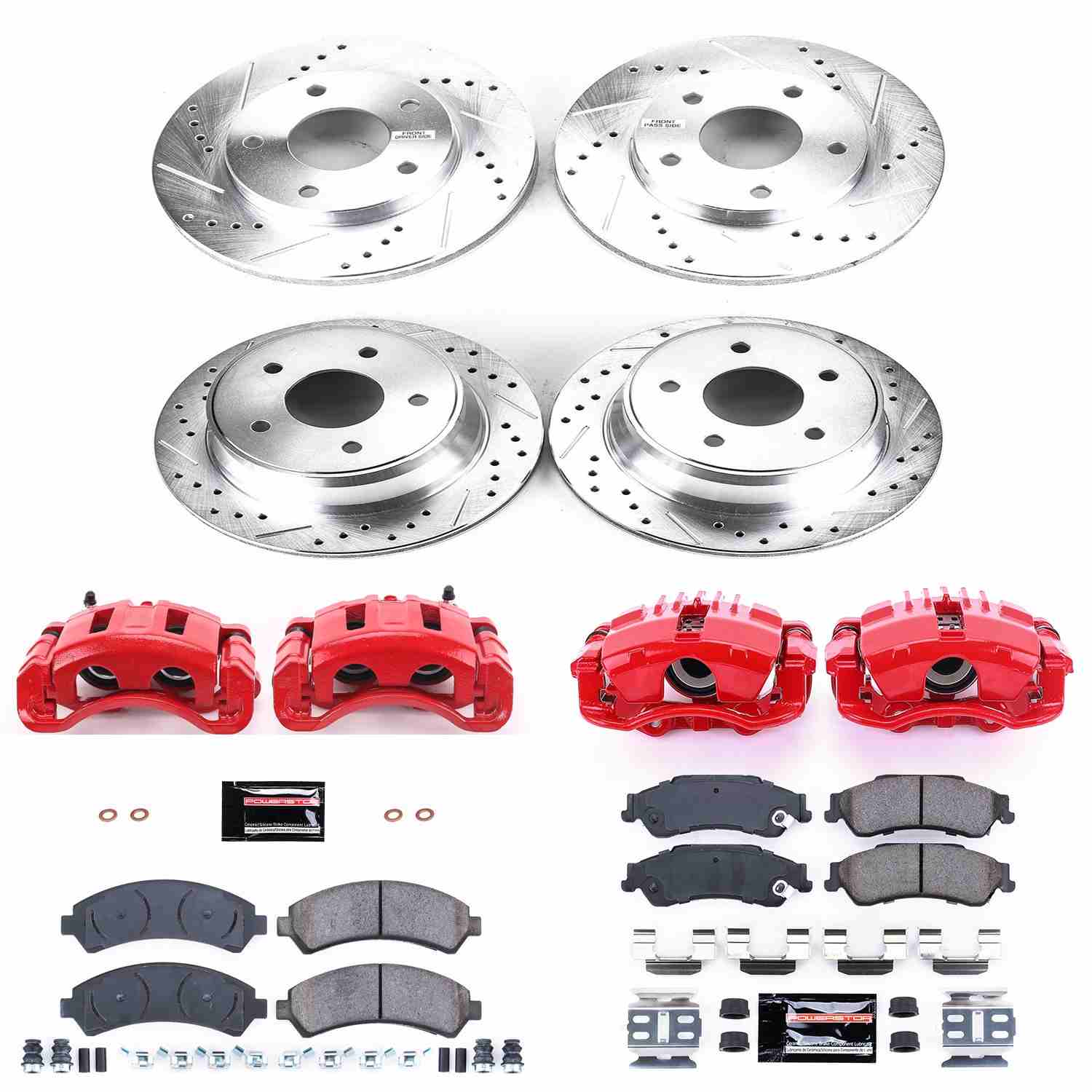Power Stop 97-05 Chevrolet Blazer Front & Rear Z23 Evolution Sport Brake Kit w/Calipers