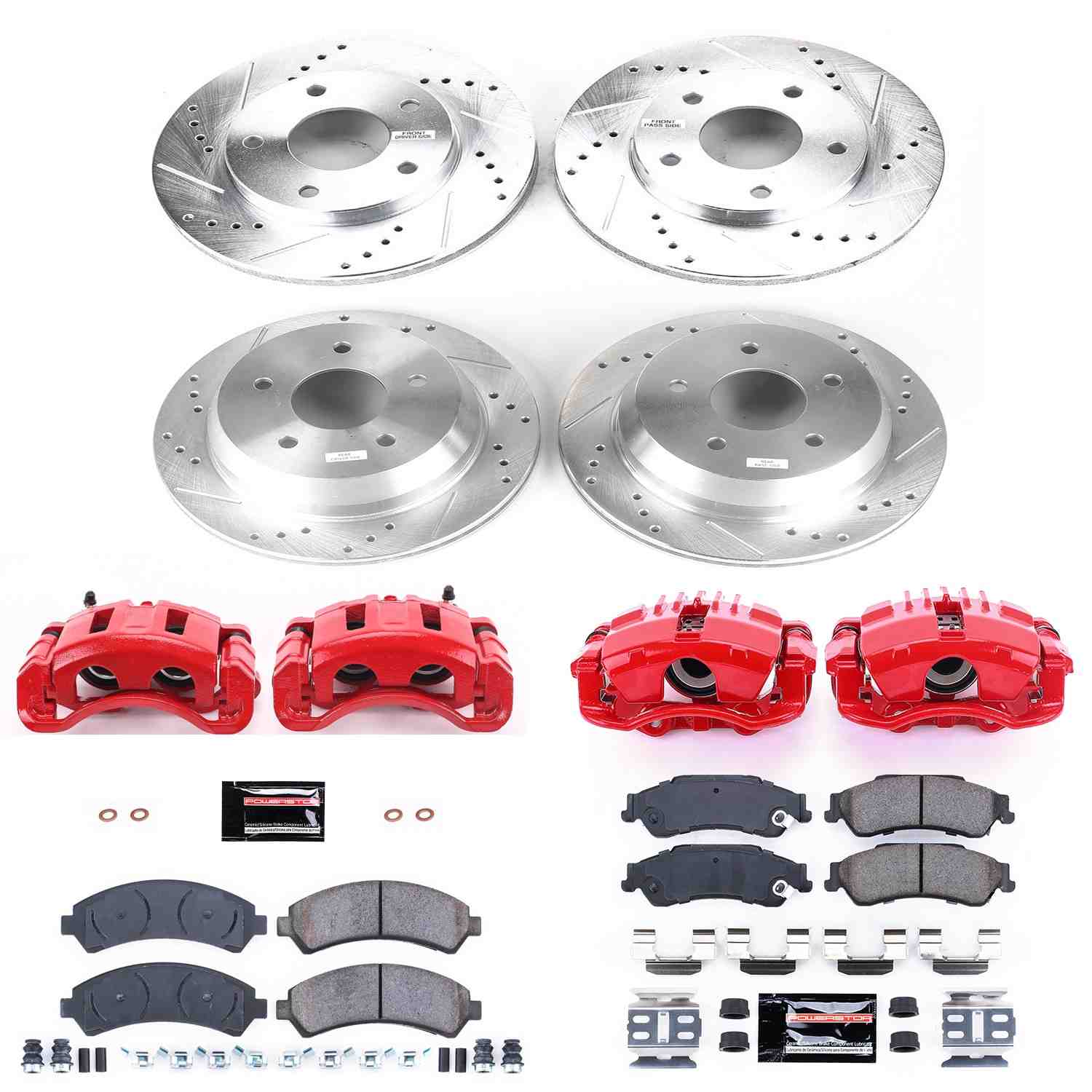 Power Stop 98-05 Chevrolet Blazer Front & Rear Z23 Evolution Sport Brake Kit w/Calipers