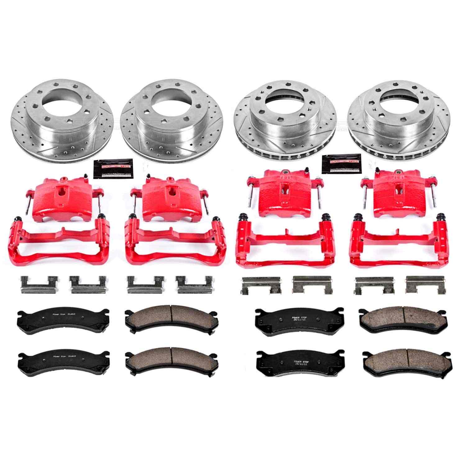 Power Stop 02-06 Chevrolet Avalanche 2500 Front & Rear Z23 Evolution Sport Brake Kit w/Calipers