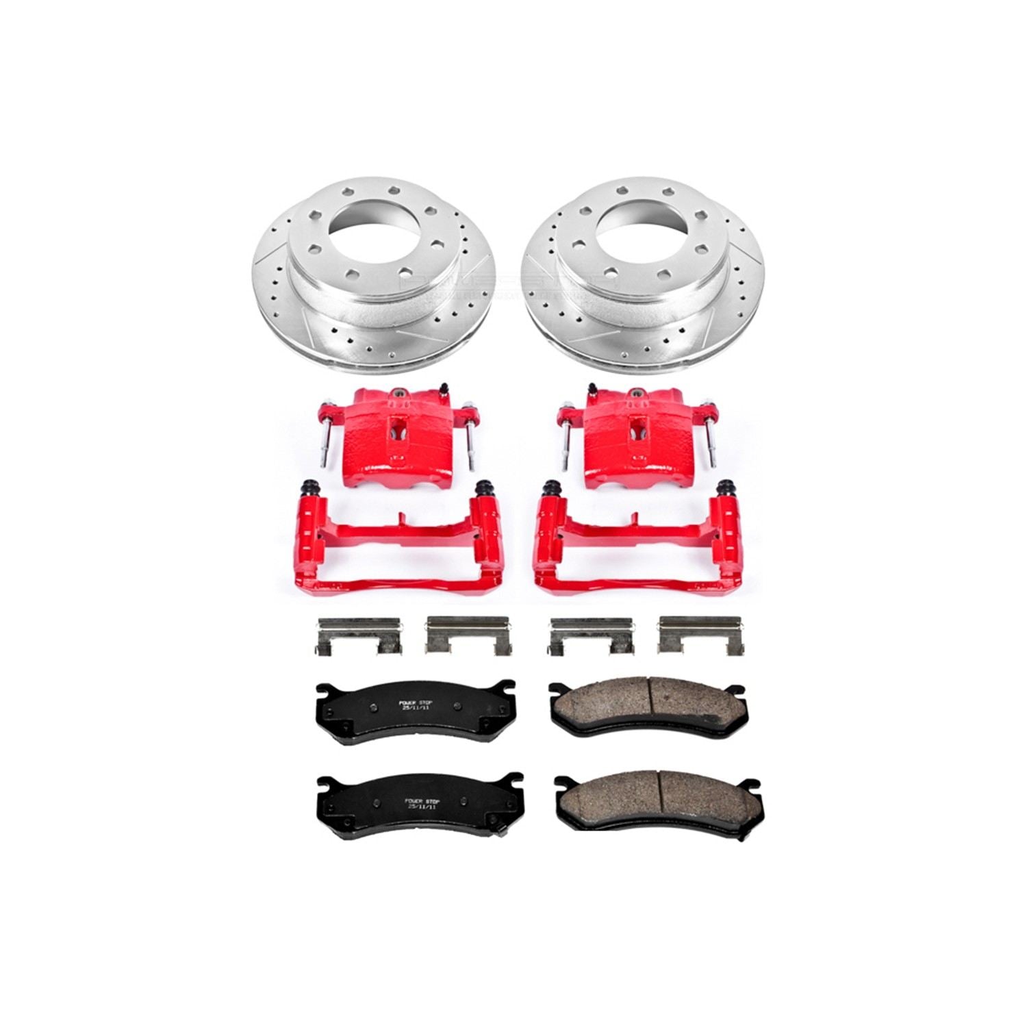 Power Stop 01-03 Chevrolet Silverado 1500 HD Rear Z23 Evolution Sport Brake Kit w/Calipers