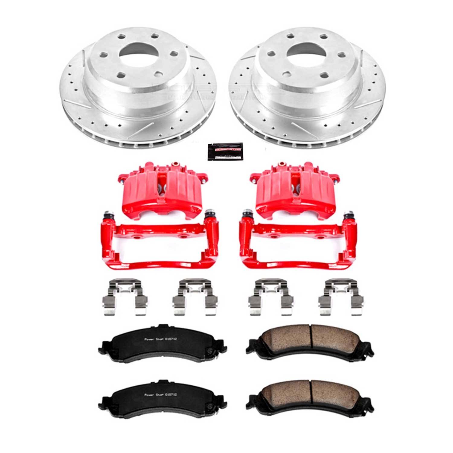 Power Stop 02-06 Cadillac Escalade Rear Z23 Evolution Sport Brake Kit w/Calipers