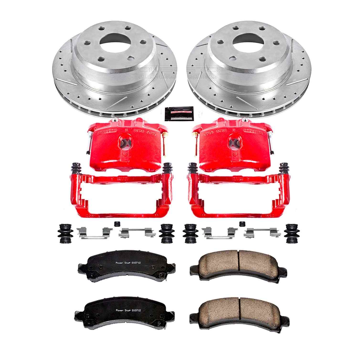 Power Stop 03-06 Cadillac Escalade Rear Z23 Evolution Sport Brake Kit w/Calipers