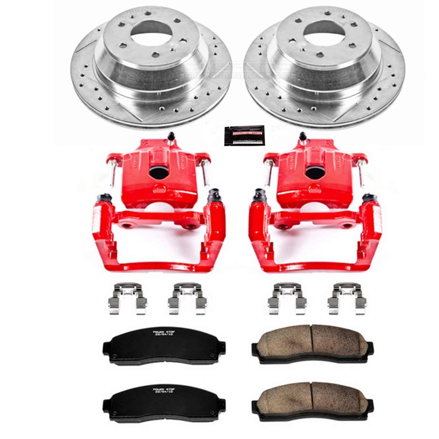Power Stop 04-07 Buick Rainier Rear Z23 Evolution Sport Brake Kit w/Calipers