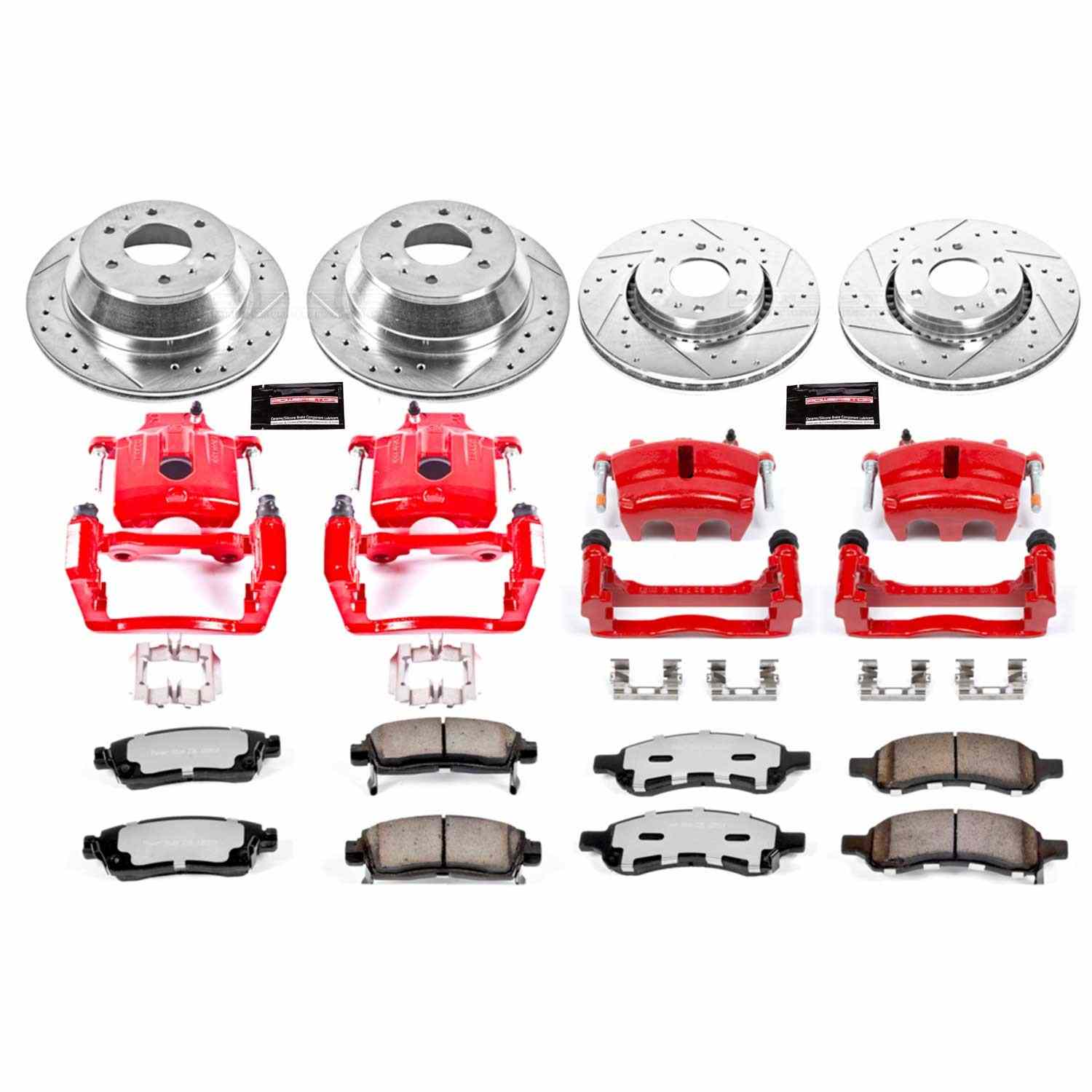 Power Stop 06-07 Buick Rainier Front & Rear Z36 Truck & Tow Kit w/Calipers