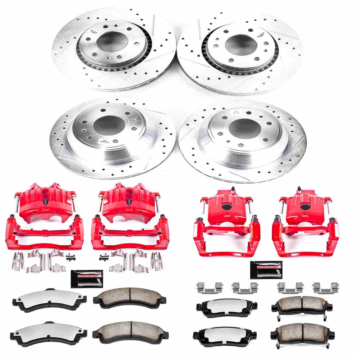 Power Stop 2005 Saab 9-7x Front & Rear Z36 Truck & Tow Brake Kit w/Calipers