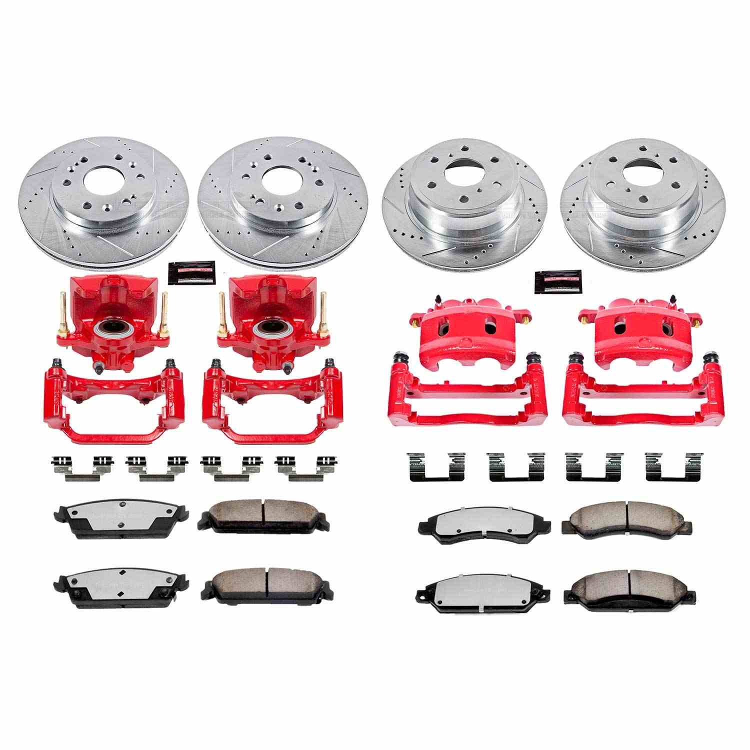 Power Stop 2007 GMC Yukon XL 1500 Front and Rear Z36 Truck & Tow Kit w/Cals