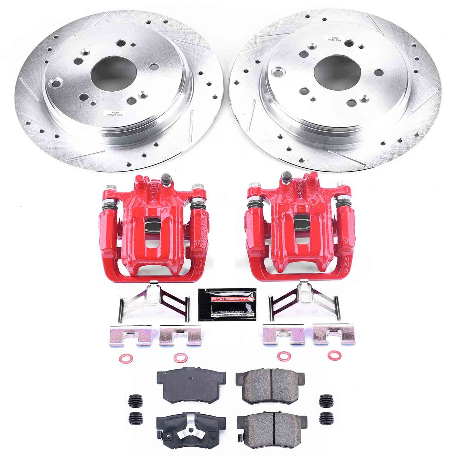 Power Stop 10-18 Acura RDX Rear Z23 Evolution Sport Brake Kit w/Calipers