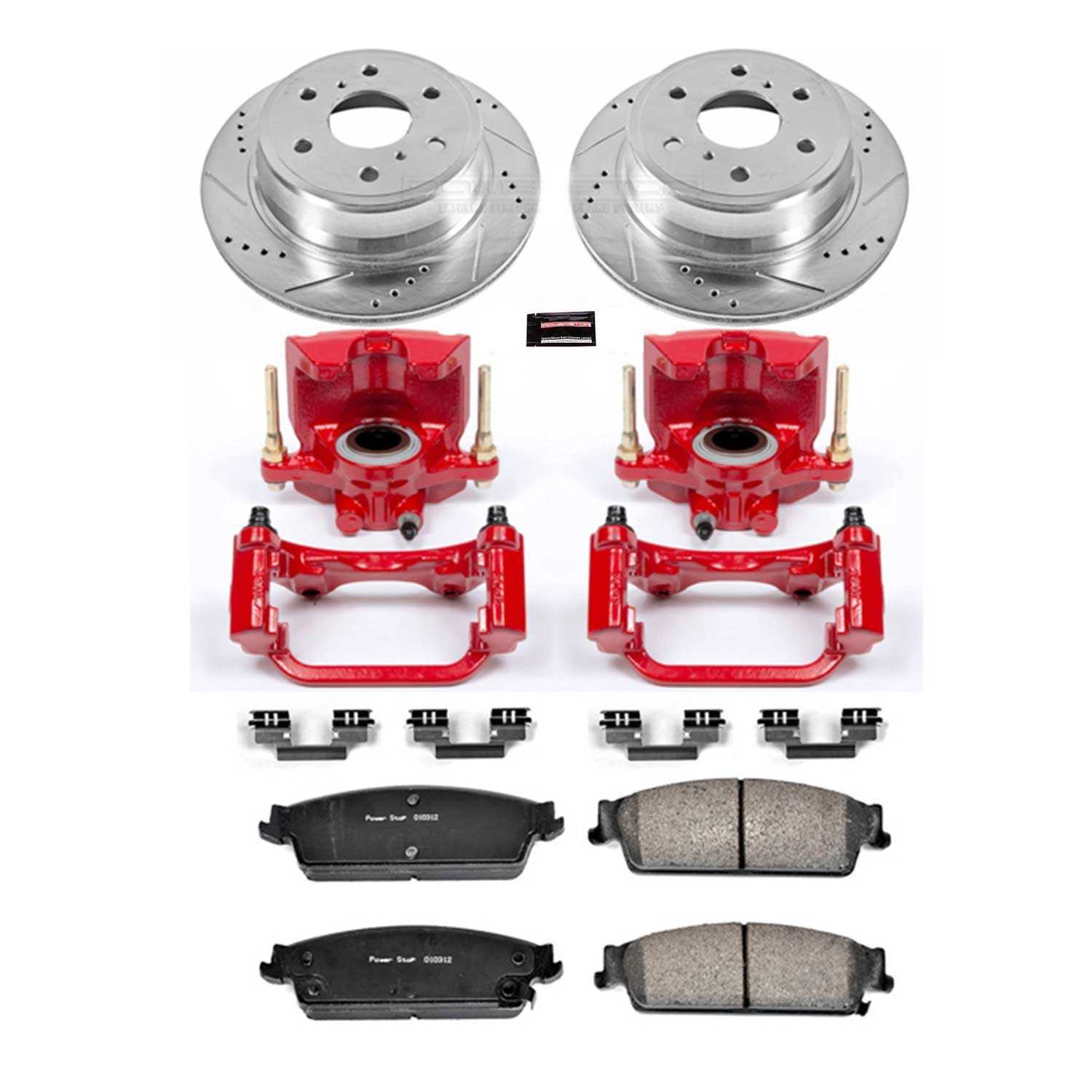 Power Stop 07-14 Cadillac Escalade Rear Z23 Evolution Sport Brake Kit w/Calipers