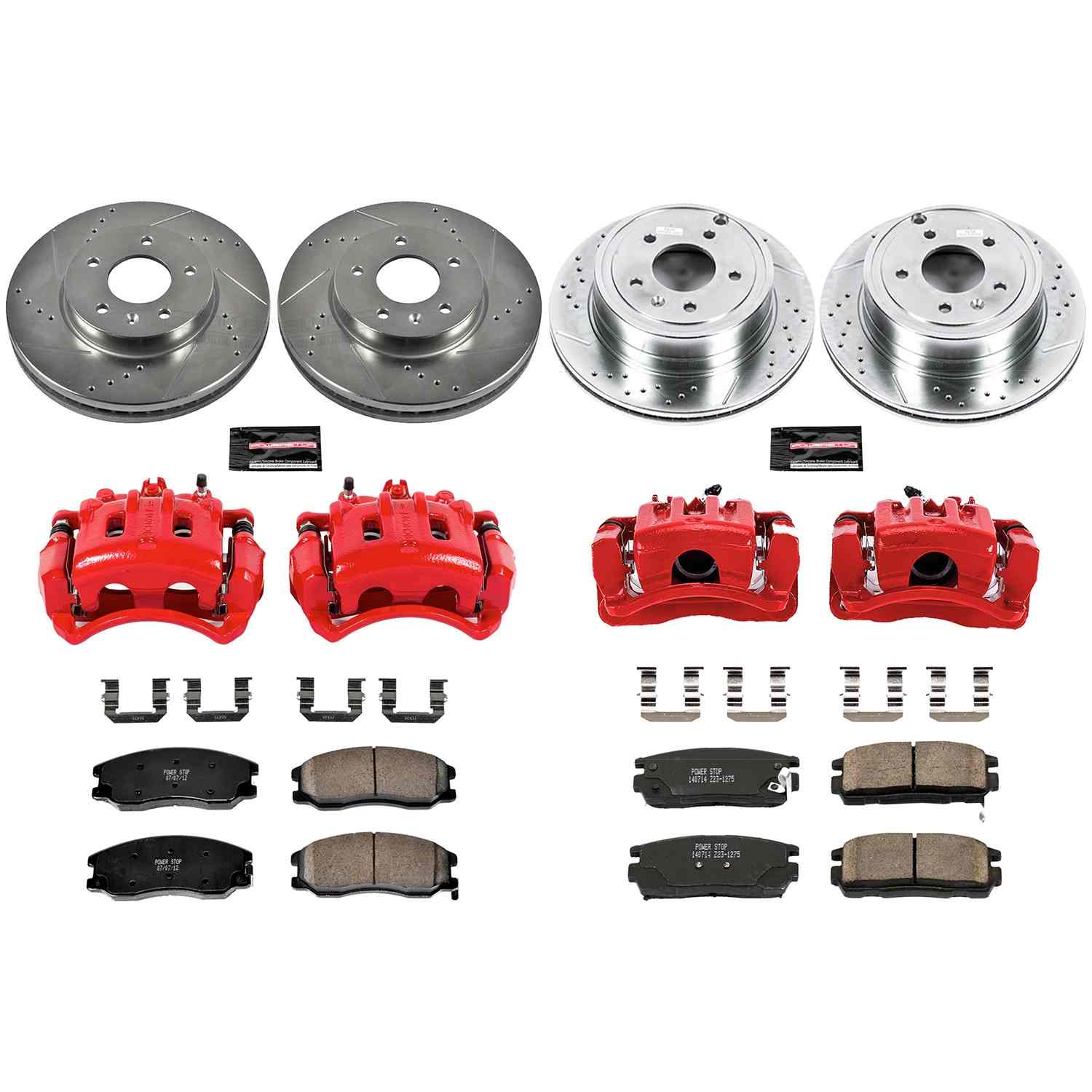 Power Stop 12-15 Chevrolet Captiva Sport Front & Rear Z23 Evolution Sport Brake Kit w/Calipers