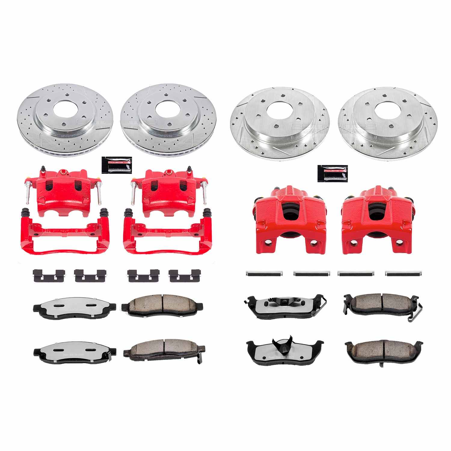 Power Stop 05-07 Nissan Titan Front and Rear Z36 Truck & Tow Kit w/Cals