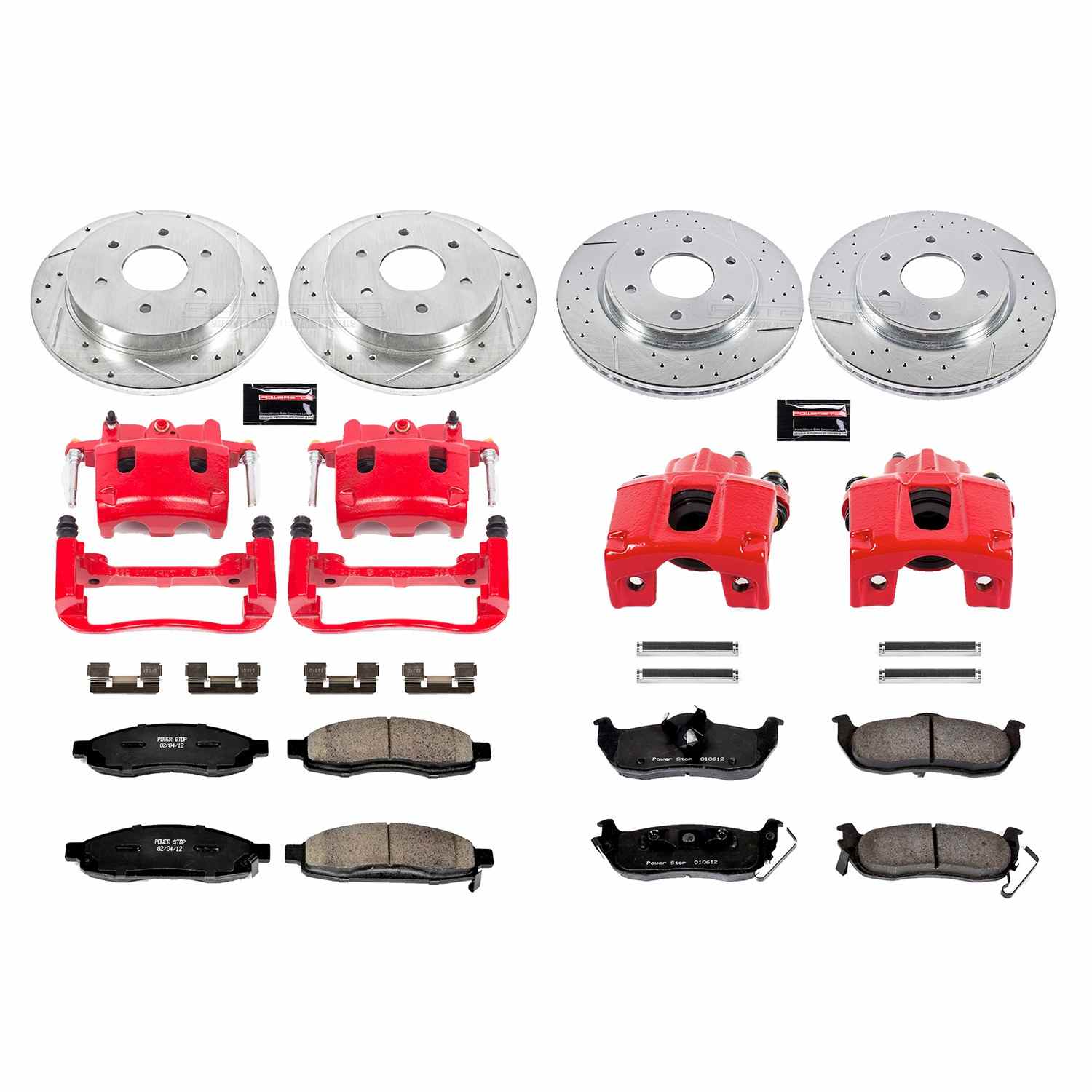 Power Stop 05-07 Infiniti QX56 Front & Rear Z23 Evolution Sport Brake Kit w/Calipers