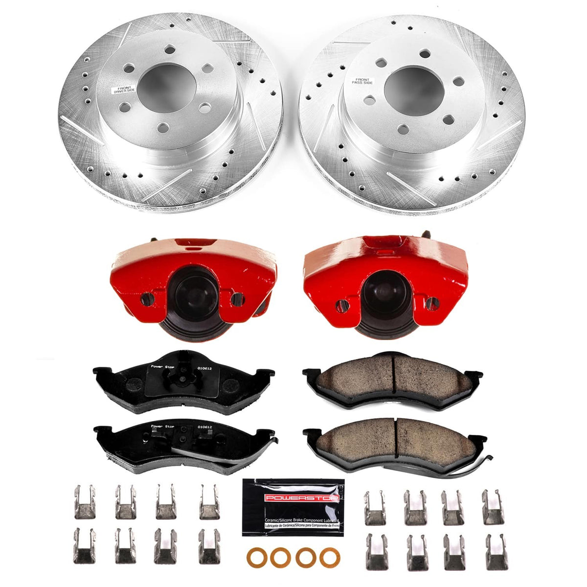 Power Stop 98-99 Dodge Durango Front Z23 Evolution Kit w/Calipers