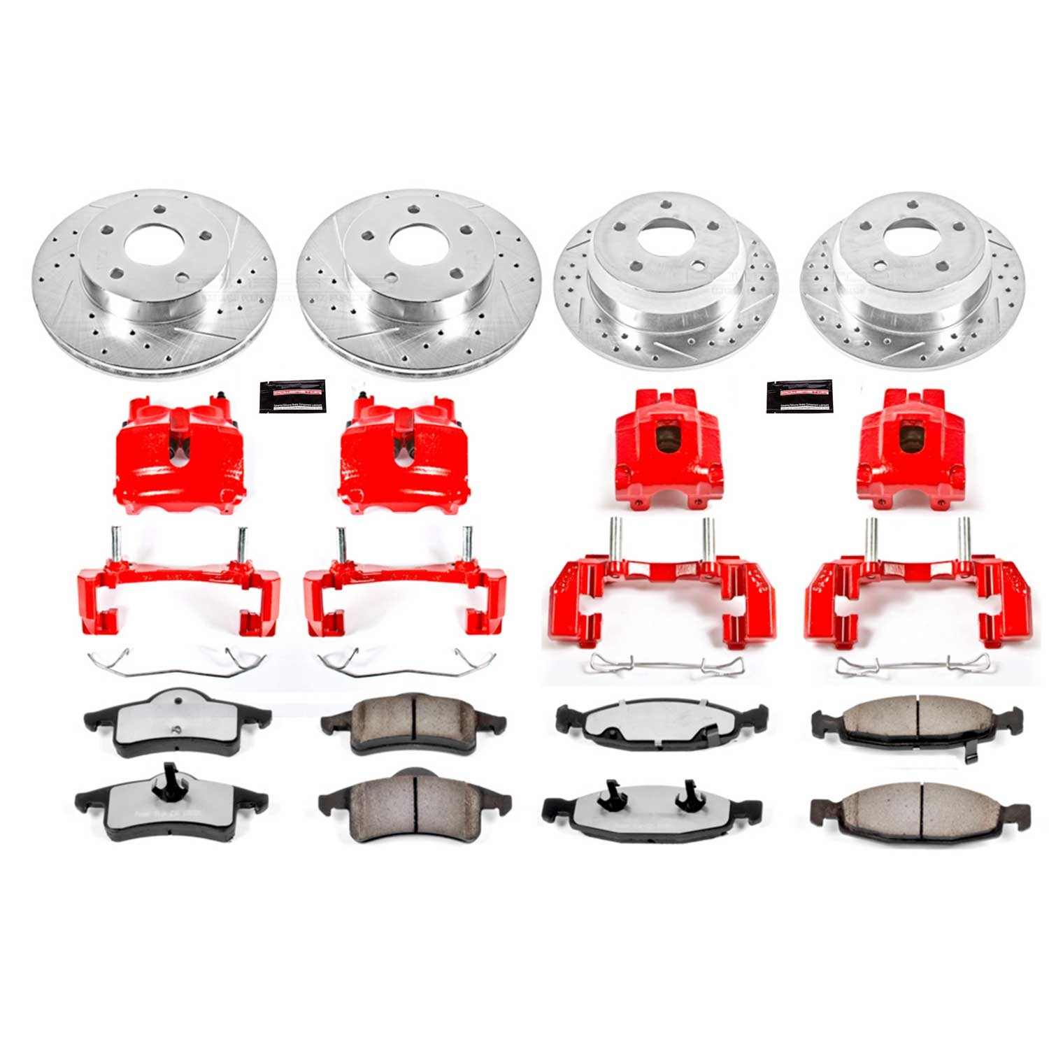 Power Stop 99-02 Jeep Grand Cherokee Front & Rear Z36 Truck & Tow Brake Kit w/Calipers