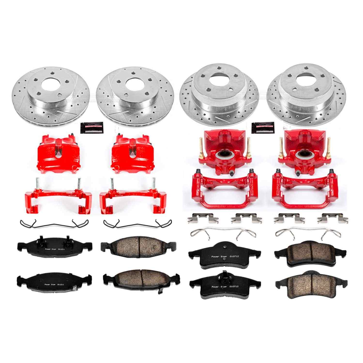 Power Stop 99-02 Jeep Grand Cherokee Front & Rear Z23 Evolution Sport Brake Kit w/Calipers