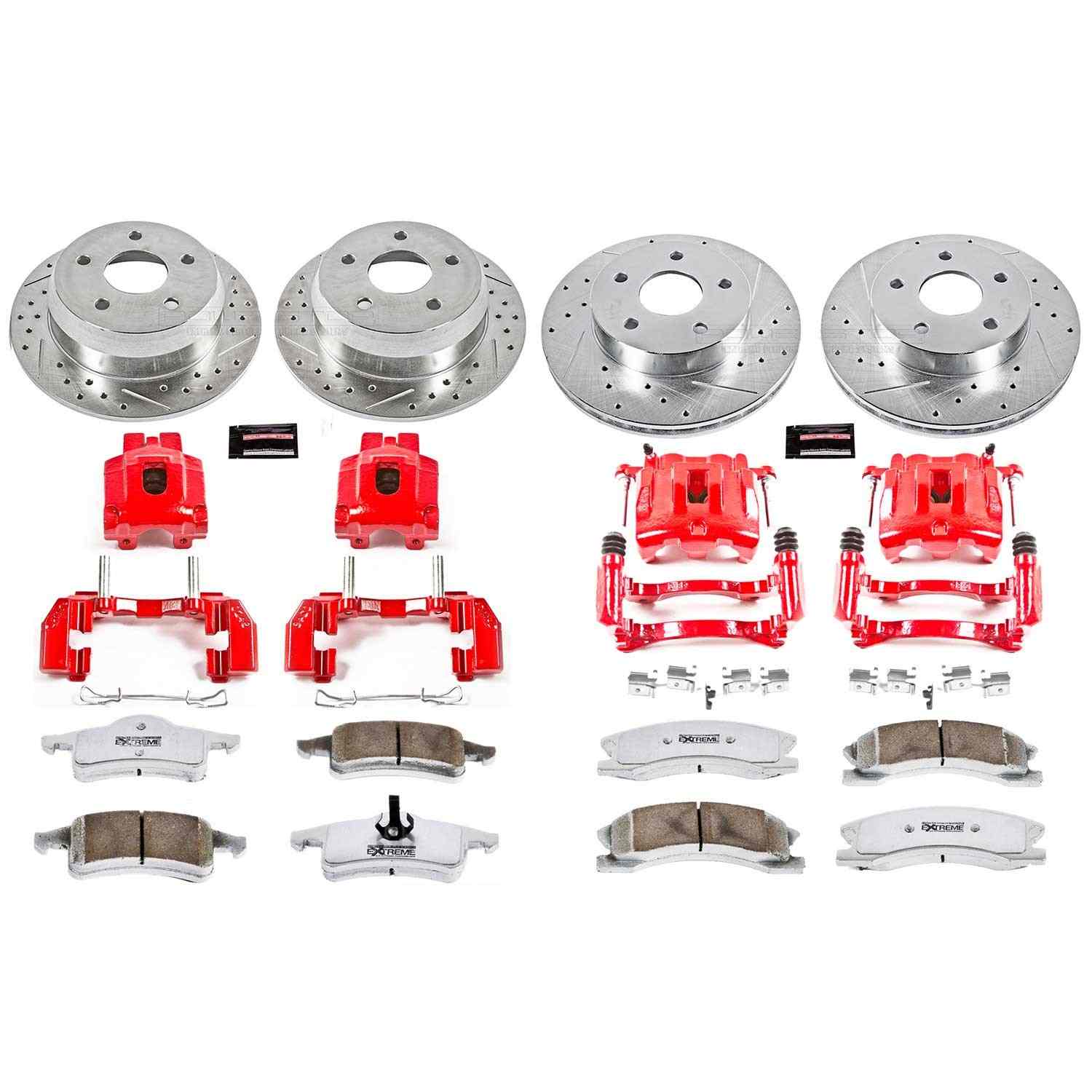 Power Stop 99-04 Jeep Grand Cherokee Front & Rear Z26 Street Kit w/Calipers