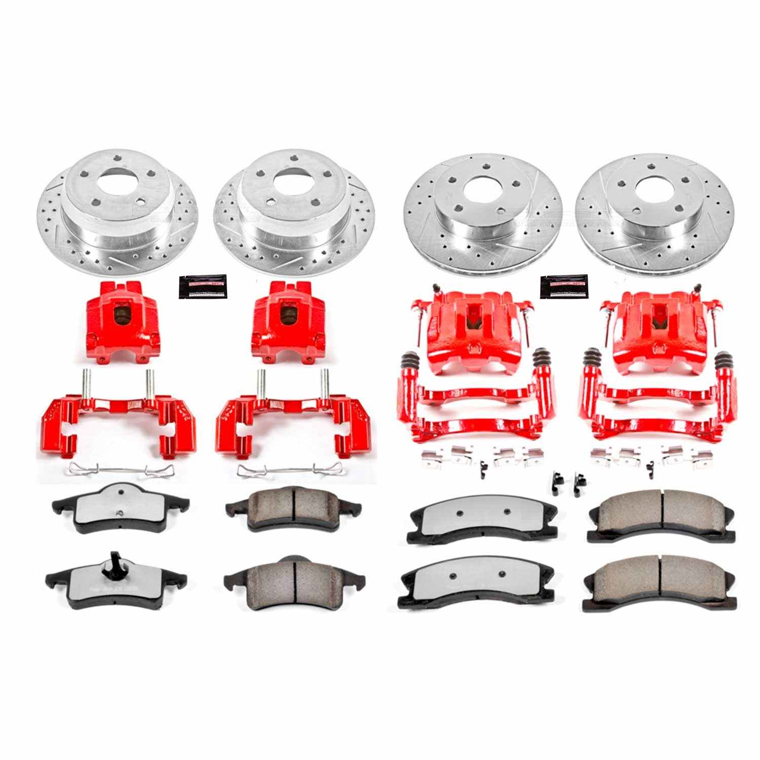Power Stop 99-04 Jeep Grand Cherokee Front & Rear Z36 Truck & Tow Kit w/Calipers