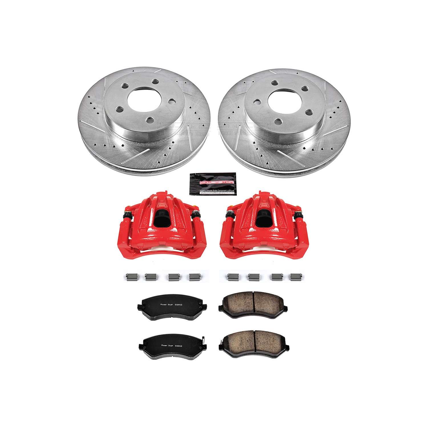 Power Stop 02-07 Jeep Liberty Front Z23 Evolution Sport Brake Kit w/Calipers