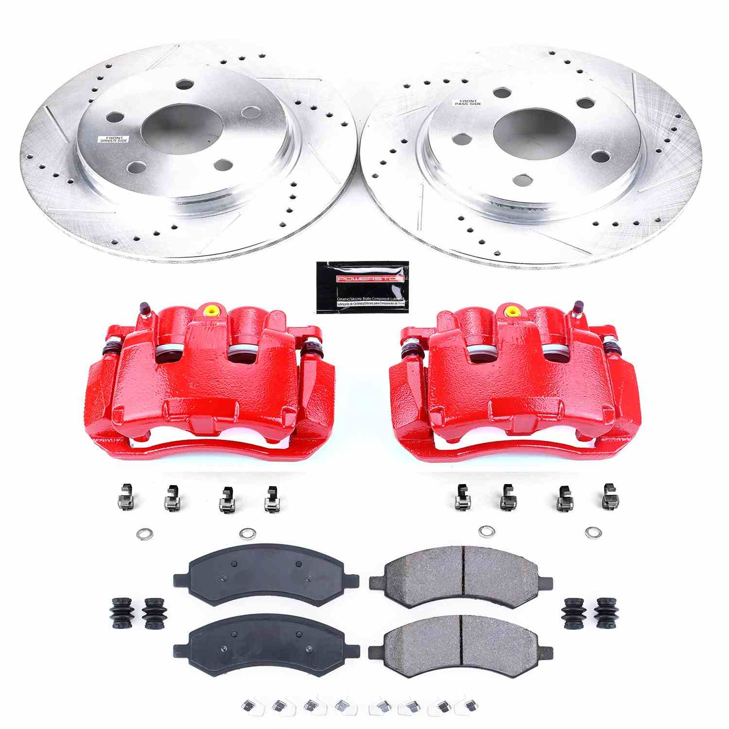 Power Stop 07-09 Chrysler Aspen Front Z23 Evolution Sport Brake Kit w/Calipers