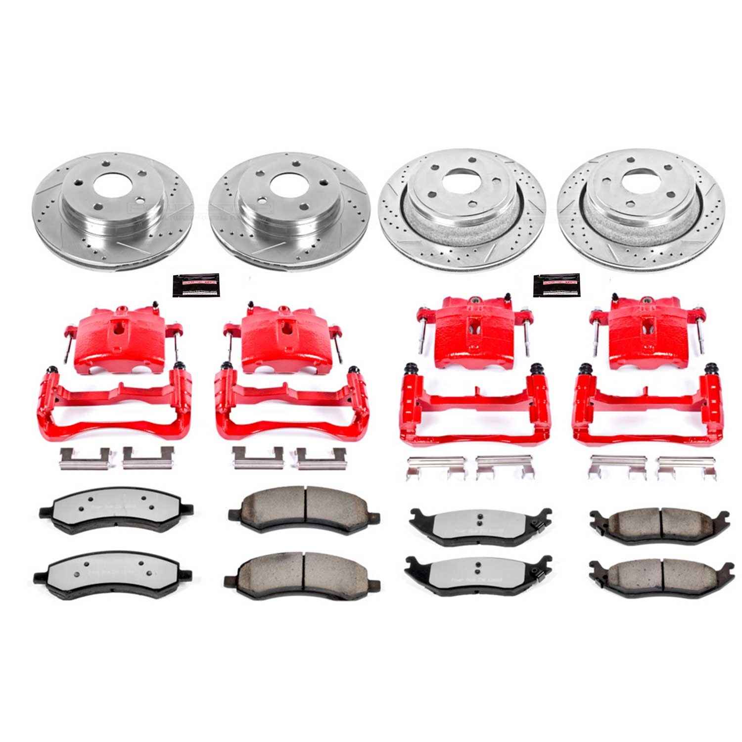 Power Stop 06-08 Dodge Ram 1500 Front & Rear Z36 Truck & Tow Kit w/Calipers