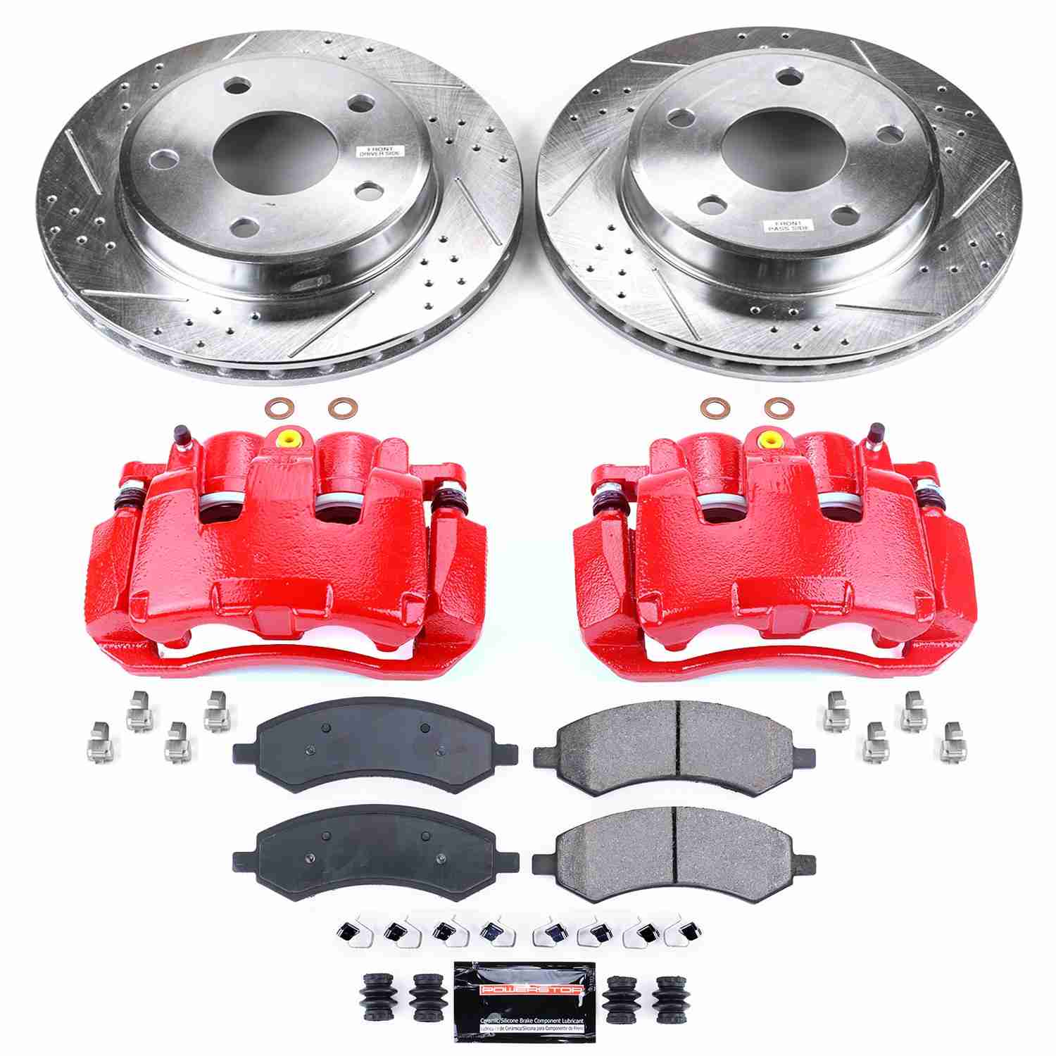 Power Stop 09-10 Dodge Dakota Front Z23 Evolution Sport Brake Kit w/Calipers