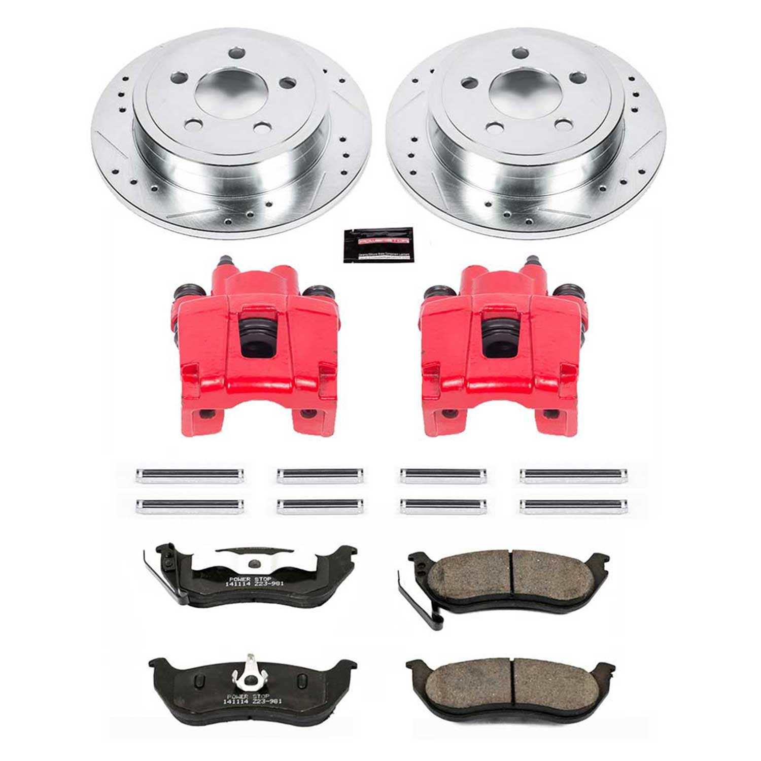 Power Stop 03-07 Jeep Liberty Rear Z23 Evolution Sport Brake Kit w/Calipers
