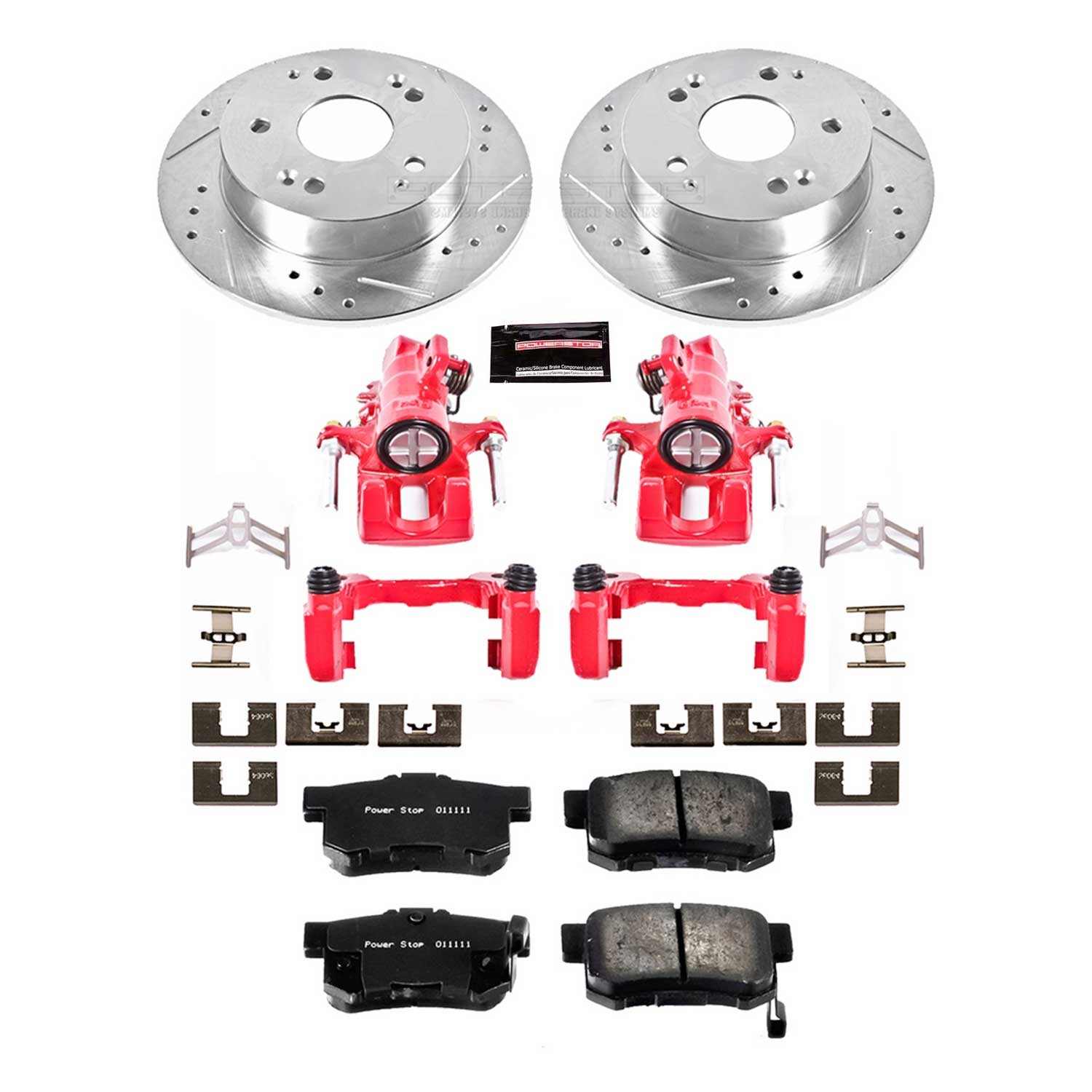 Power Stop 02-06 Acura RSX Rear Z23 Evolution Sport Brake Kit w/Calipers