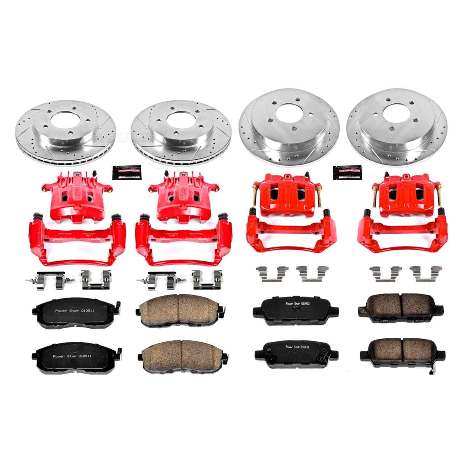 Power Stop 02-06 Nissan Altima Front & Rear Z23 Evolution Sport Brake Kit w/Calipers