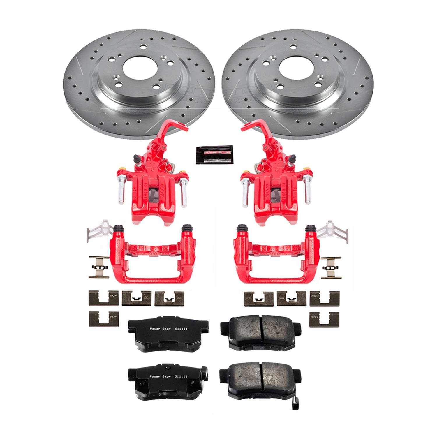 Power Stop 00-09 Honda S2000 Rear Z23 Evolution Sport Brake Kit w/Calipers