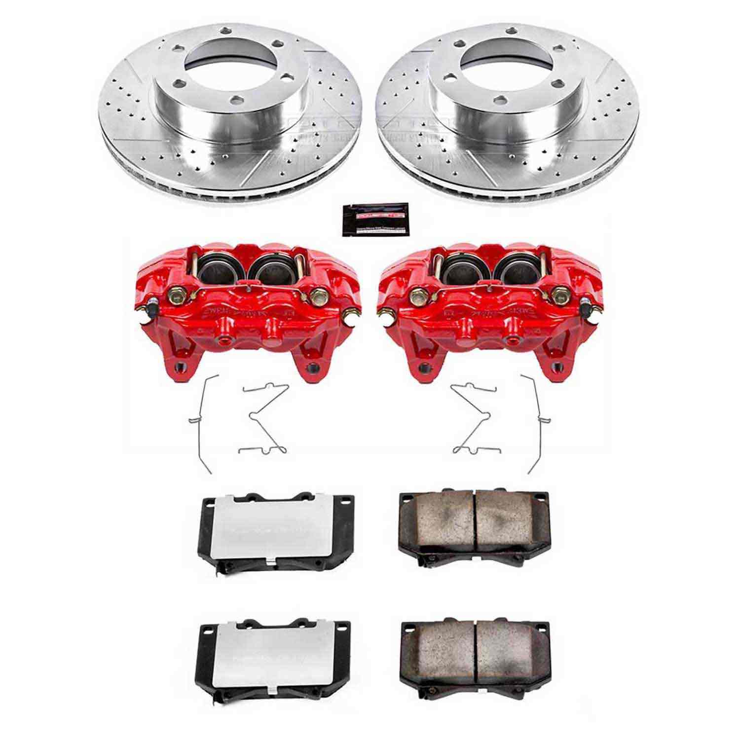 Power Stop 00-02 Toyota Tundra Front Z36 Truck & Tow Kit w/Cals