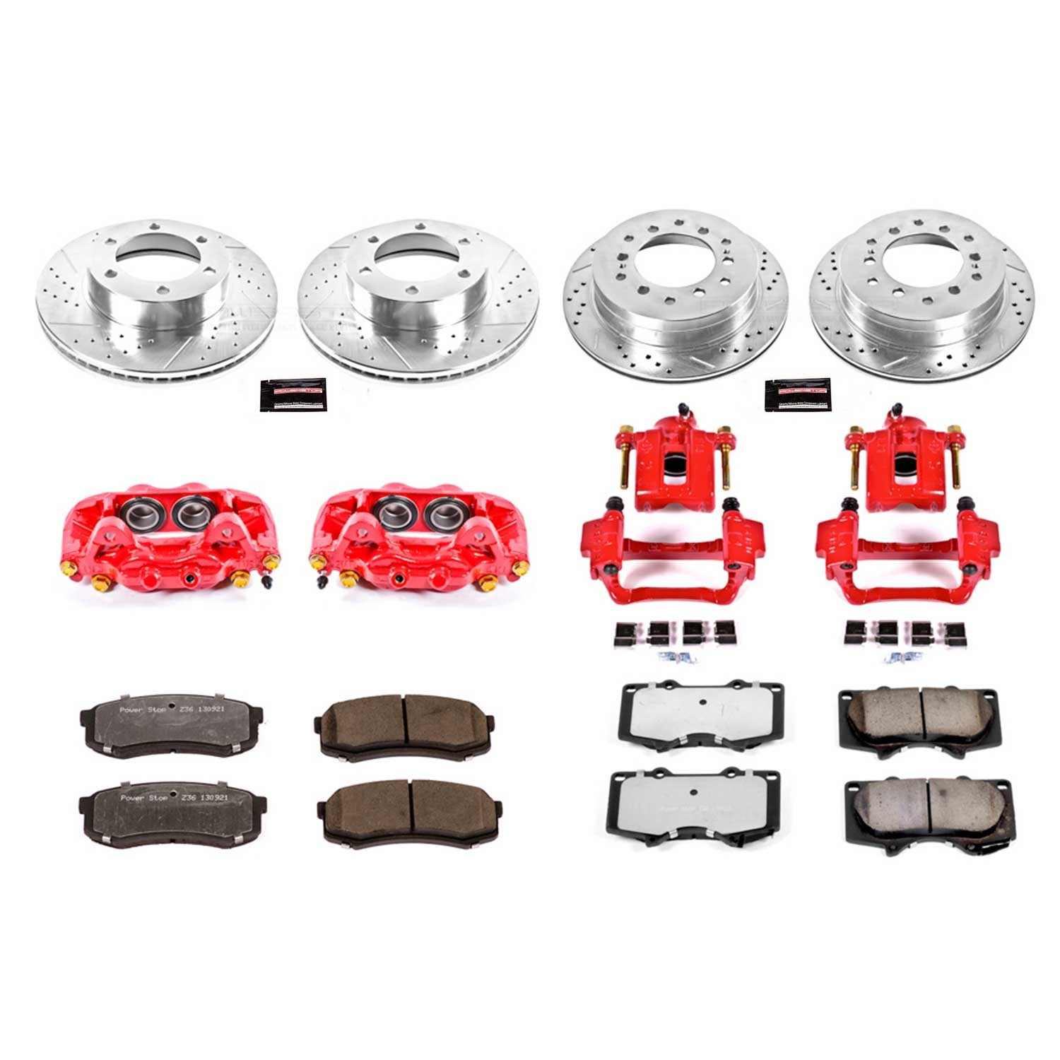 Power Stop 01-07 Toyota Sequoia Front and Rear Z36 Truck & Tow Kit w/Cals
