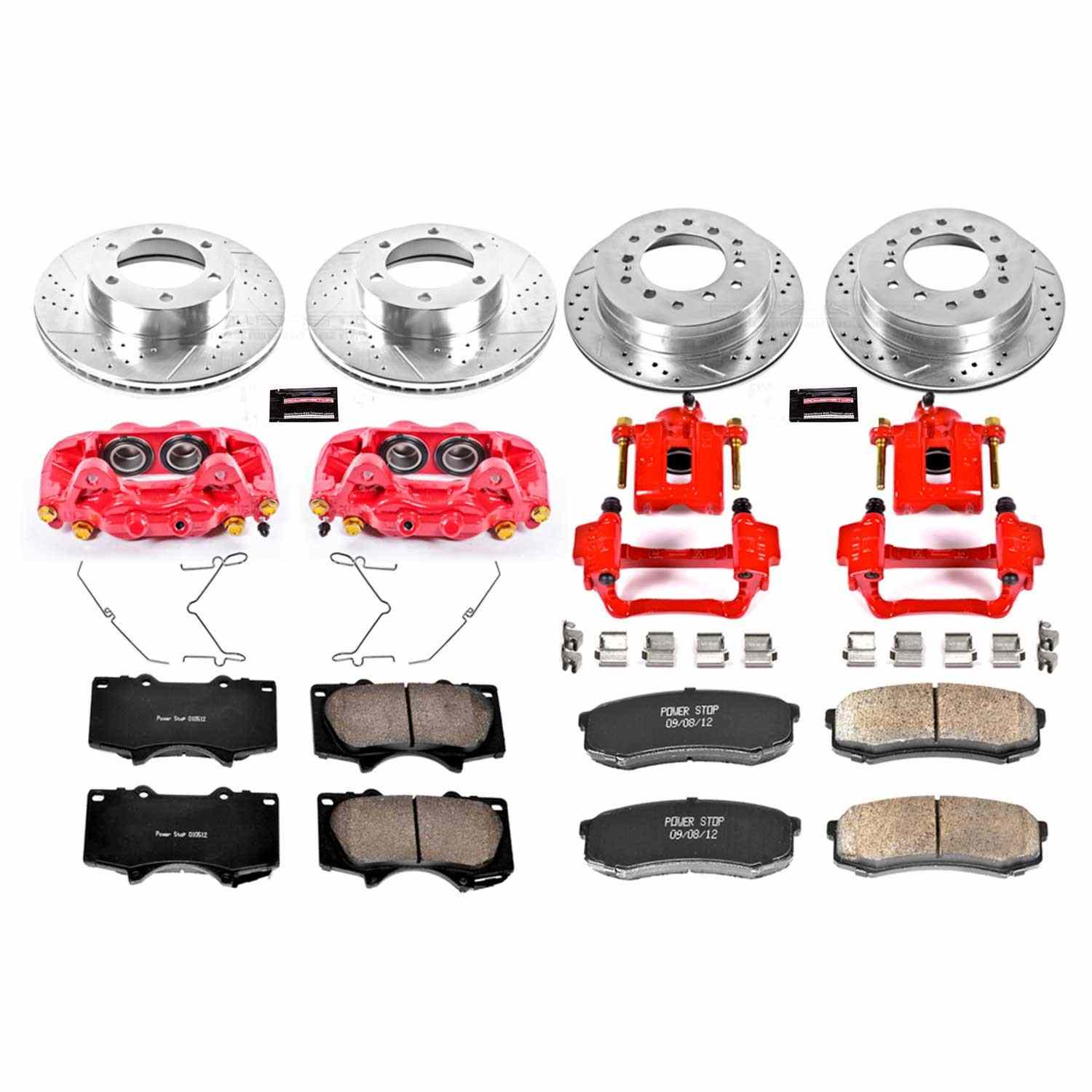 Power Stop 01-07 Toyota Sequoia Front & Rear Z23 Evolution Sport Brake Kit w/Calipers