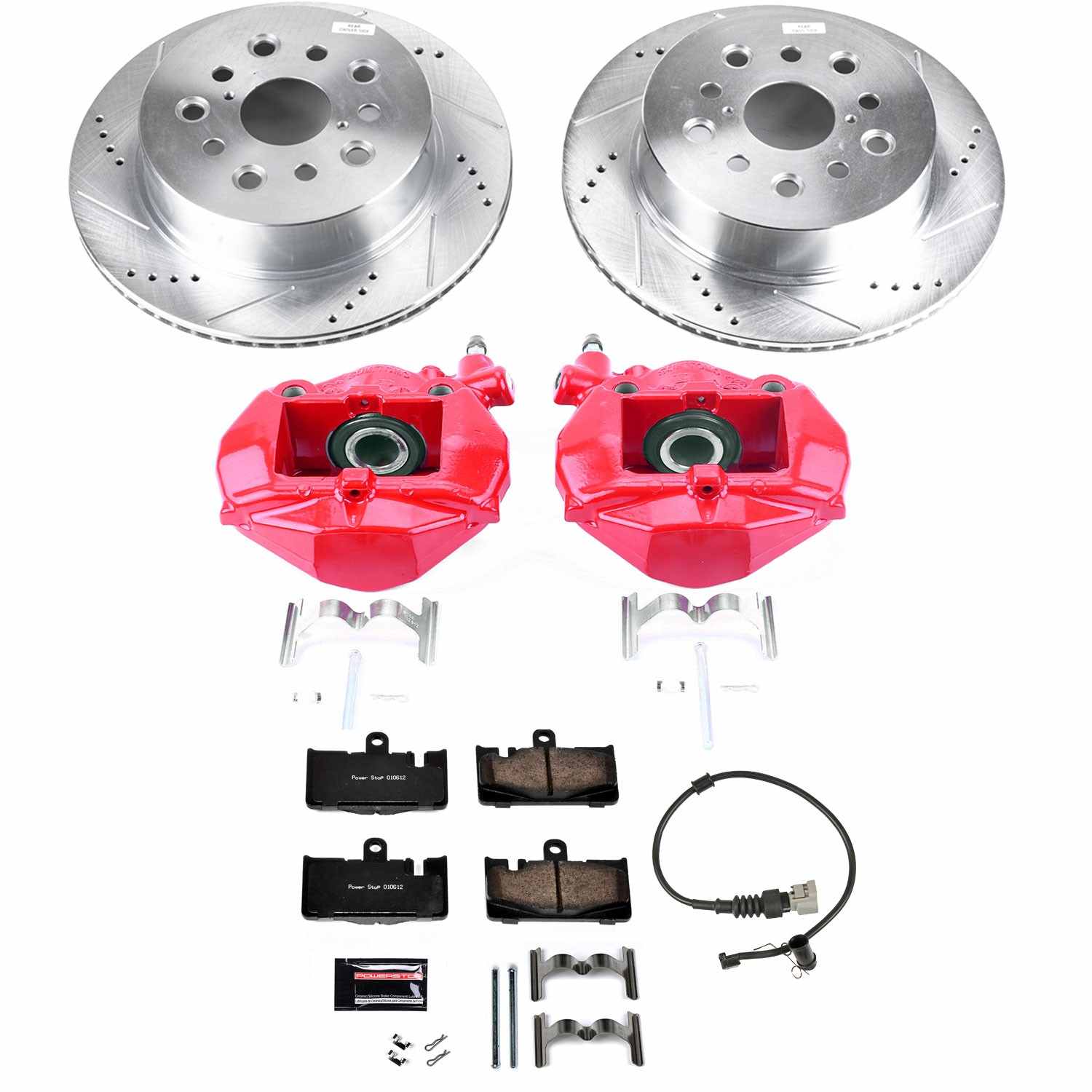 Power Stop 01-06 Lexus LS430 Rear Z23 Evolution Sport Brake Kit w/Calipers